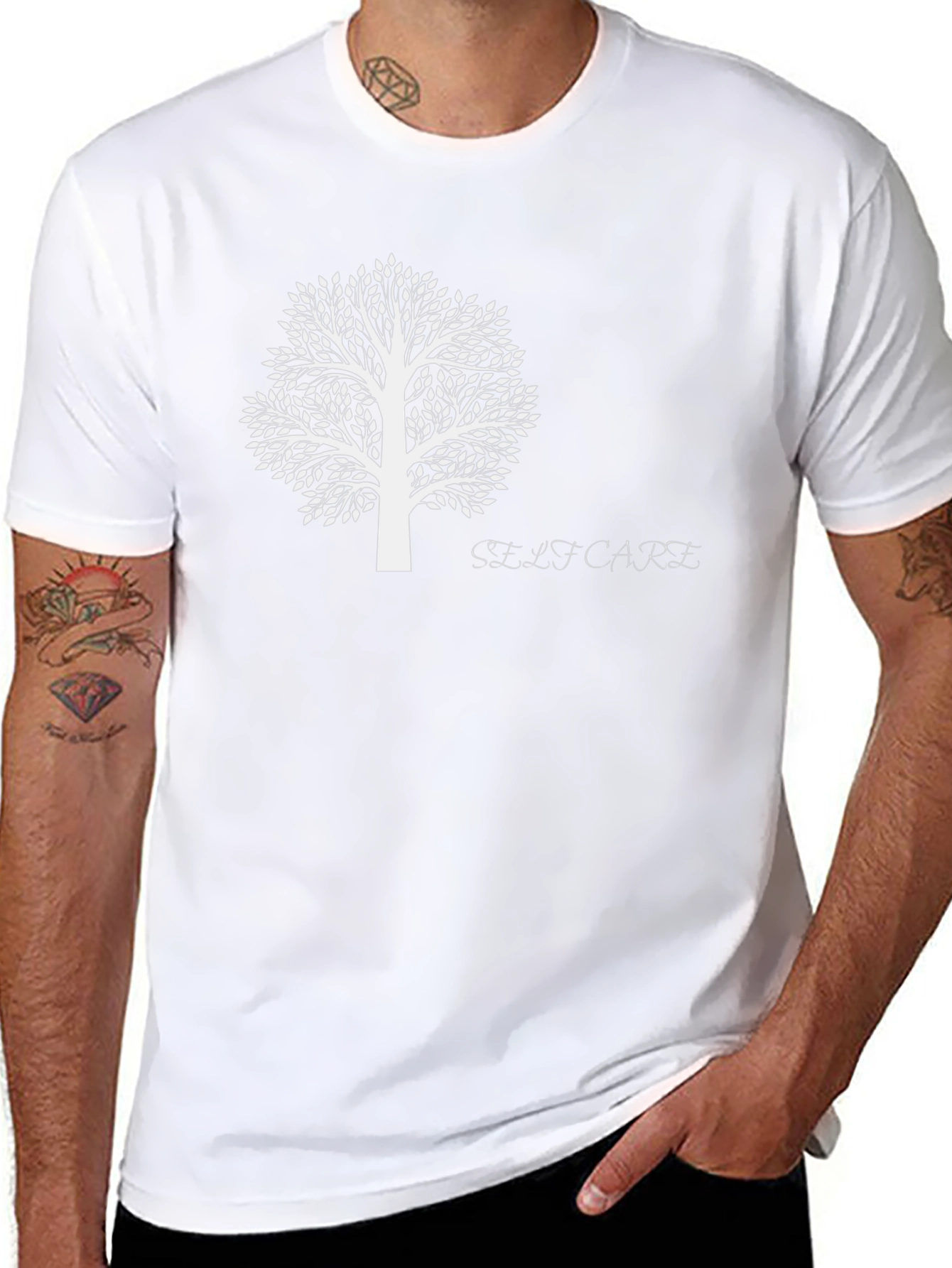 Black Tree of Life Graphic Tee - Self-Care Shirt