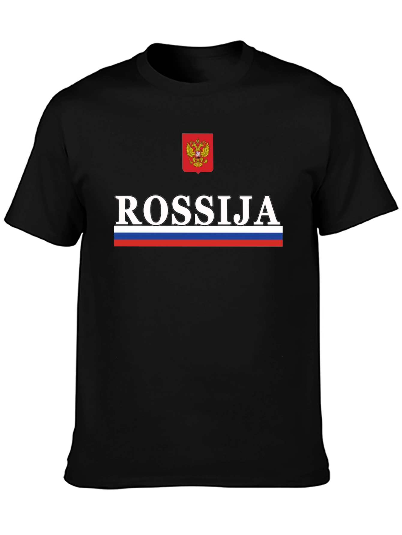 Rossija Russia T-Shirt - Black Patriotic Tee