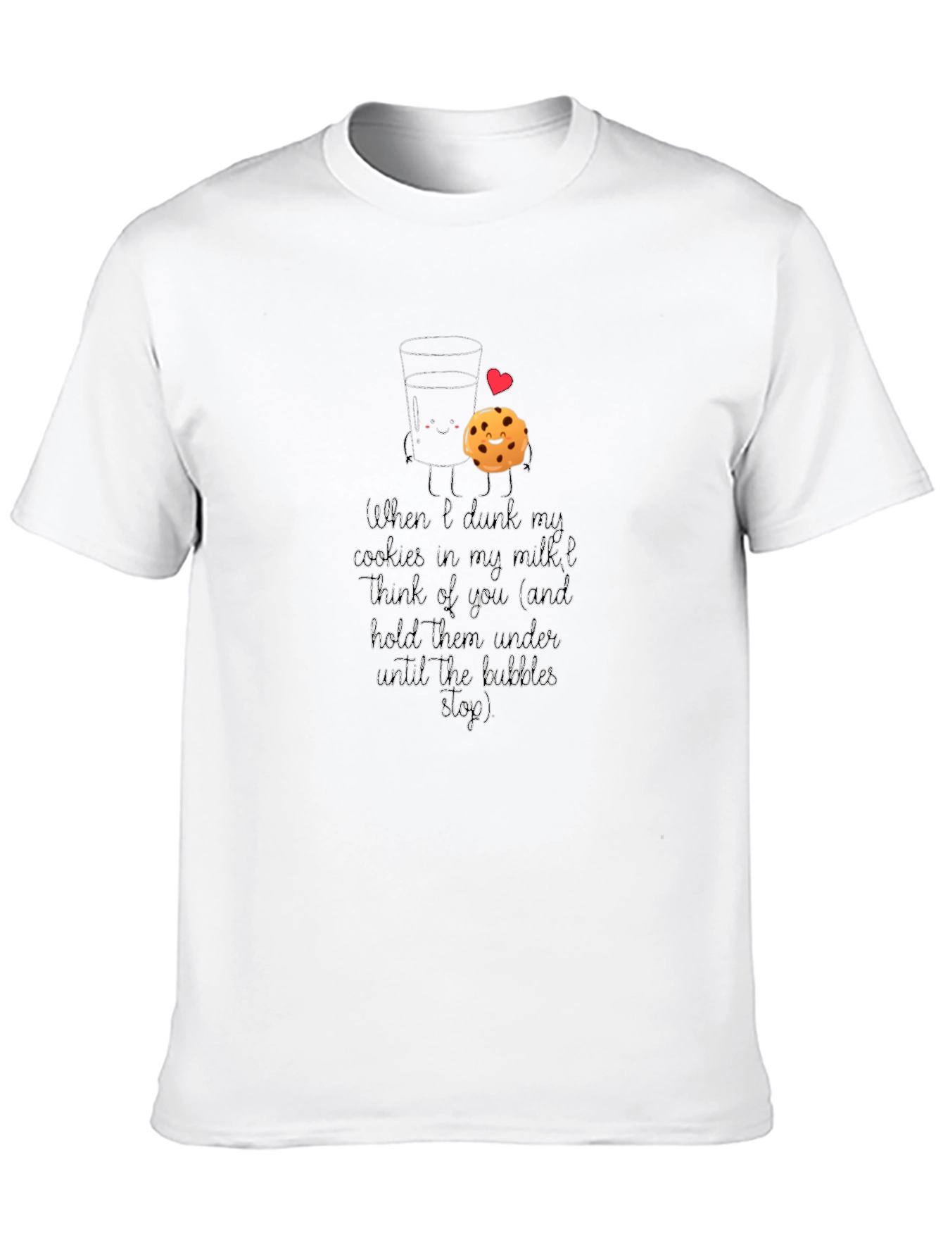 Milk & Cookies Graphic Tee - Cute Funny Design