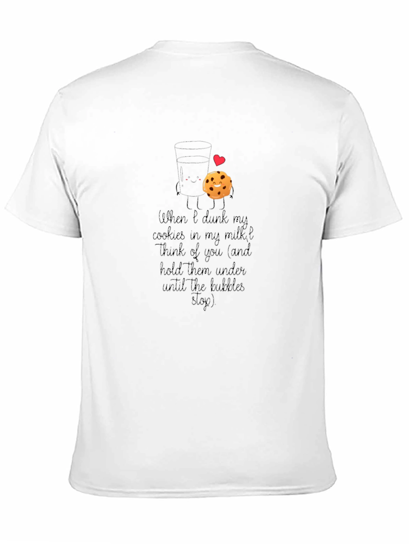 Milk & Cookies Graphic Tee - Cute Funny Design