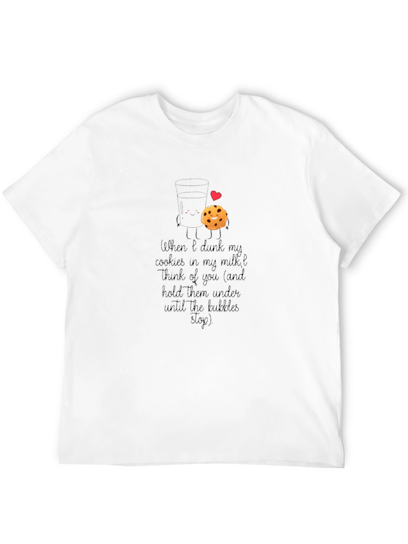 Milk & Cookies Graphic Tee - Cute Funny Design