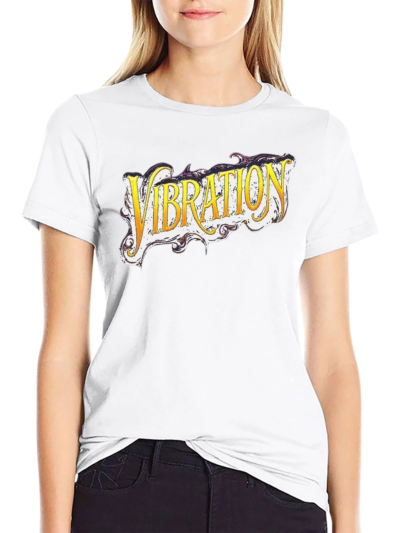 Vibration Graphic Black T-Shirt