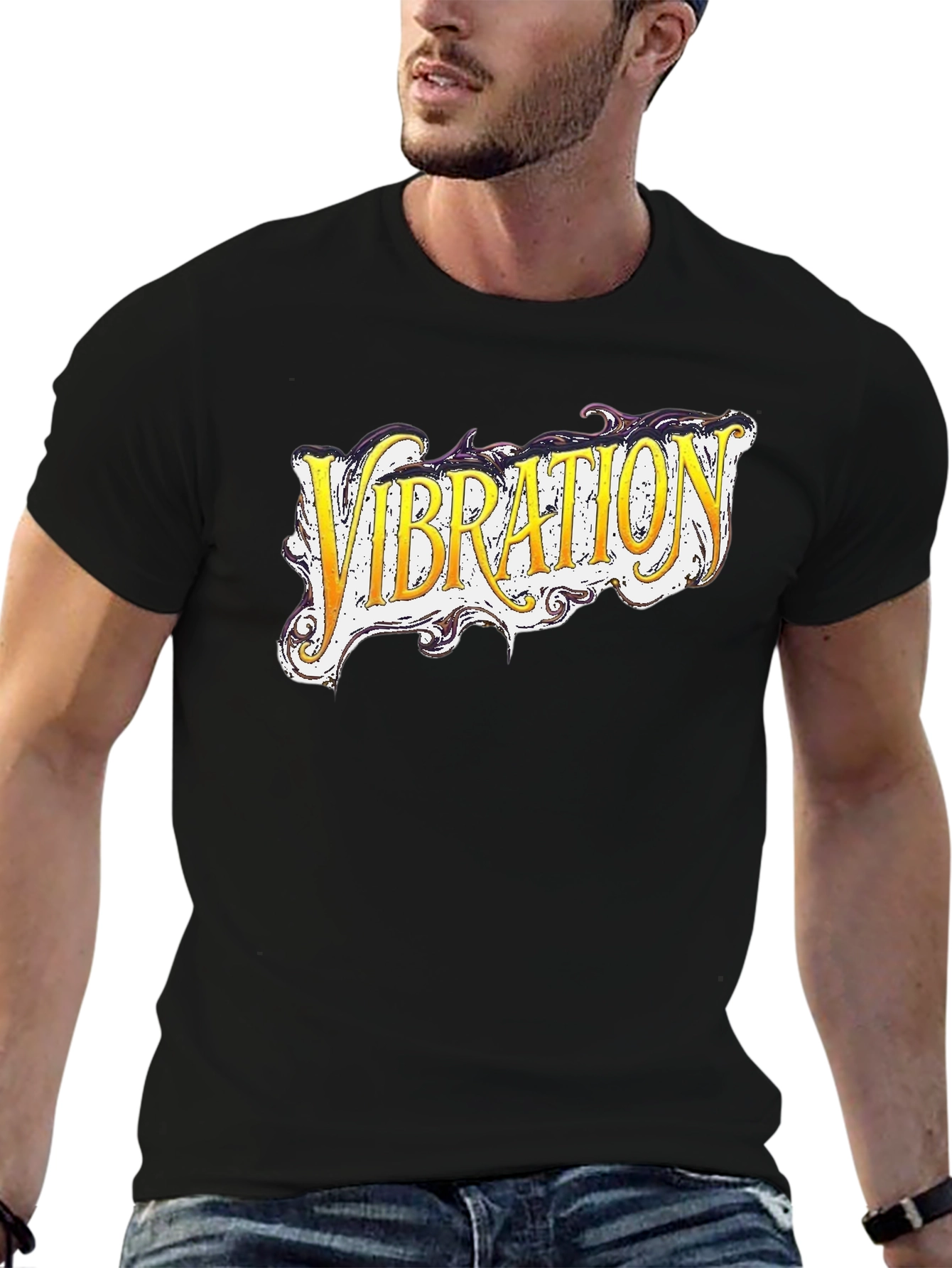 Vibration Graphic Black T-Shirt