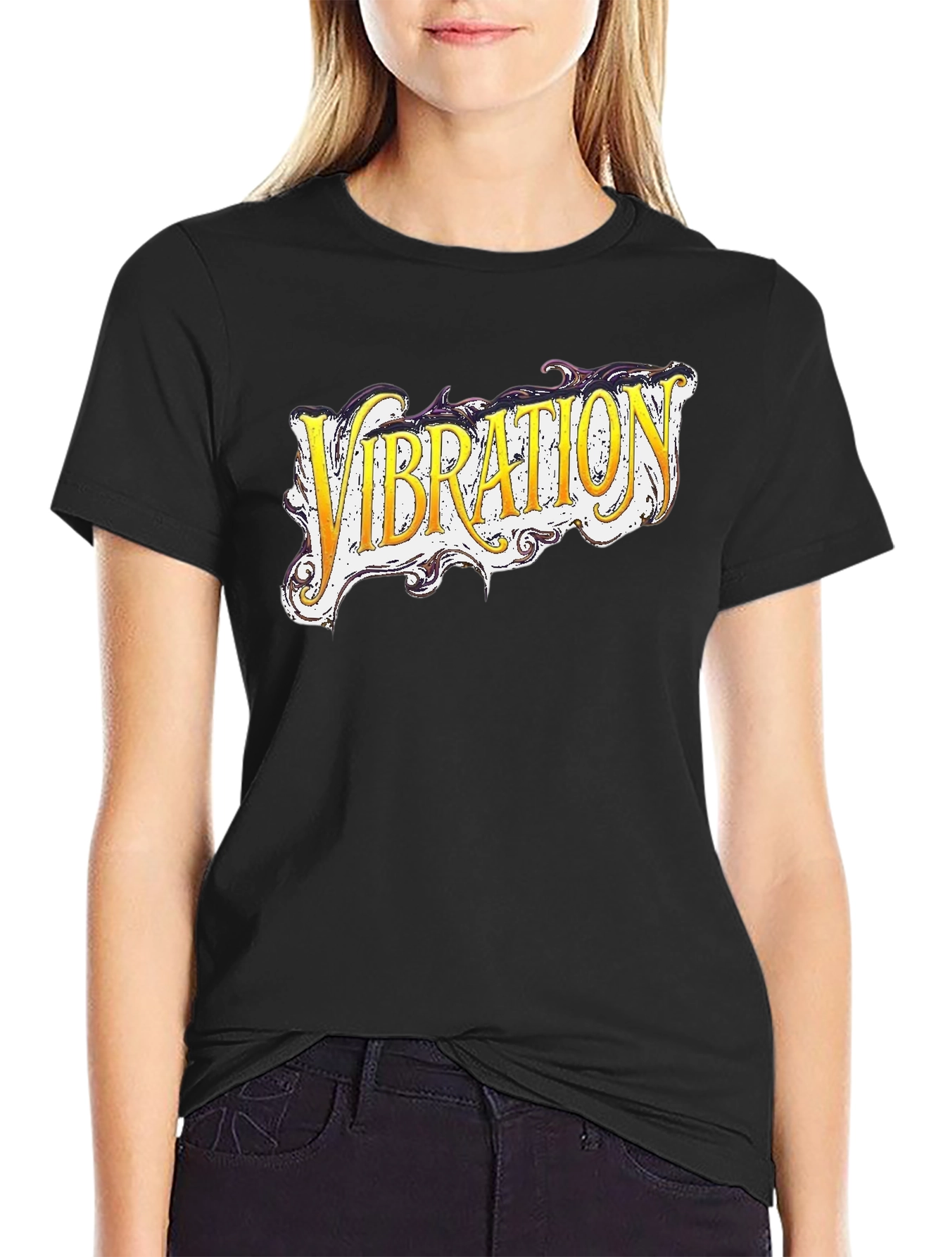 Vibration Graphic Black T-Shirt