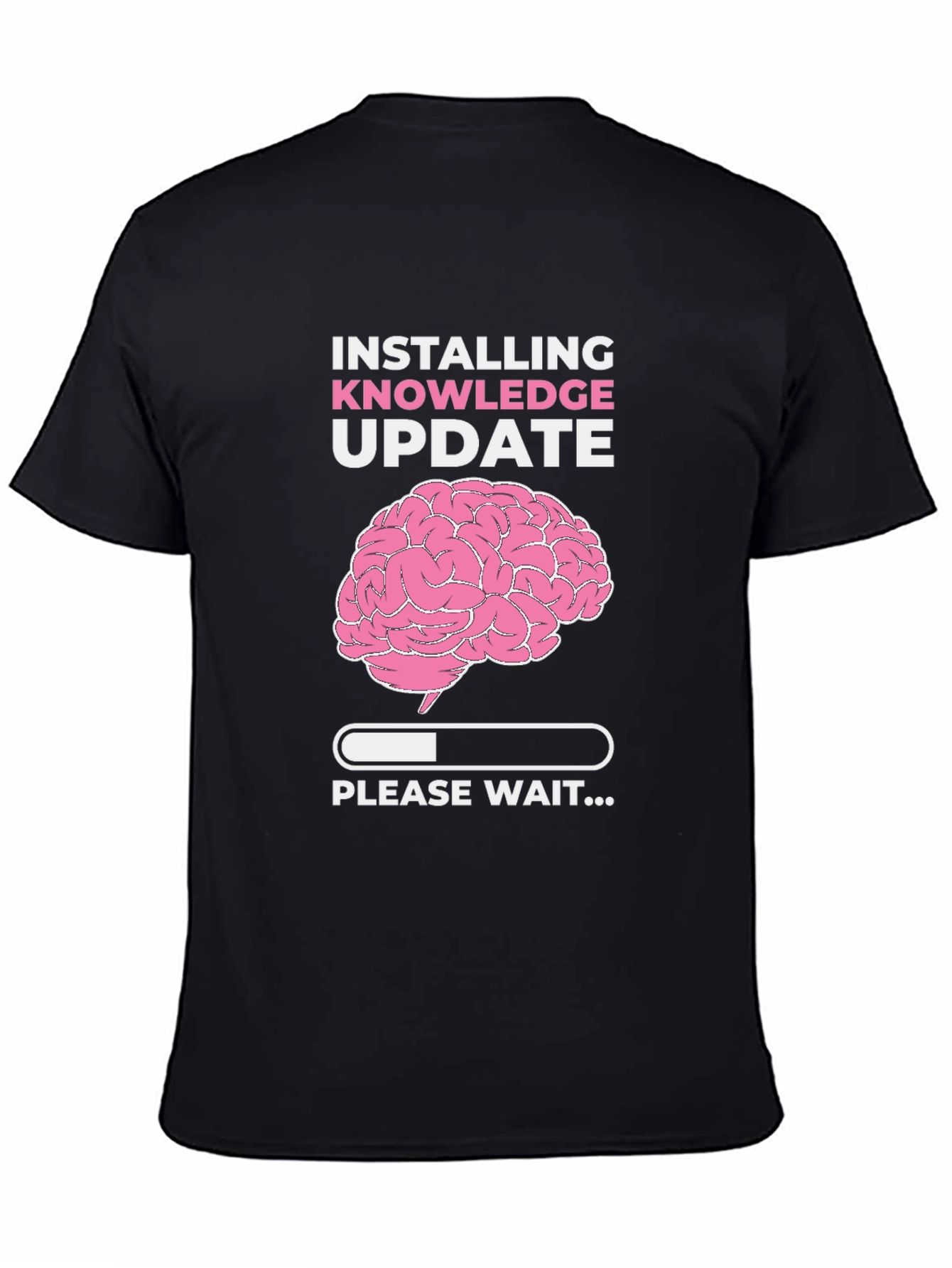 Installing Knowledge Update Black T-Shirt
