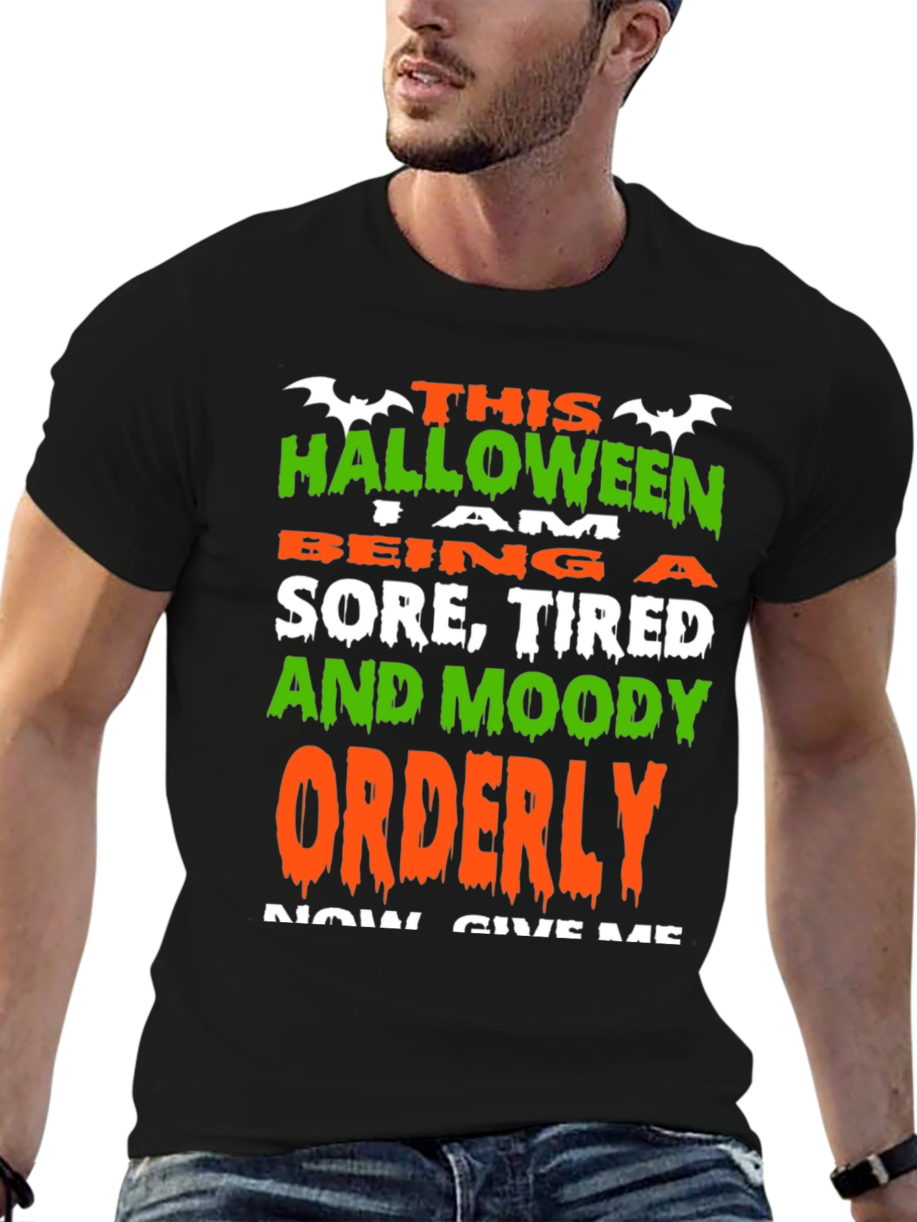 Halloween Sore Tired & Moody Orderly T-Shirt