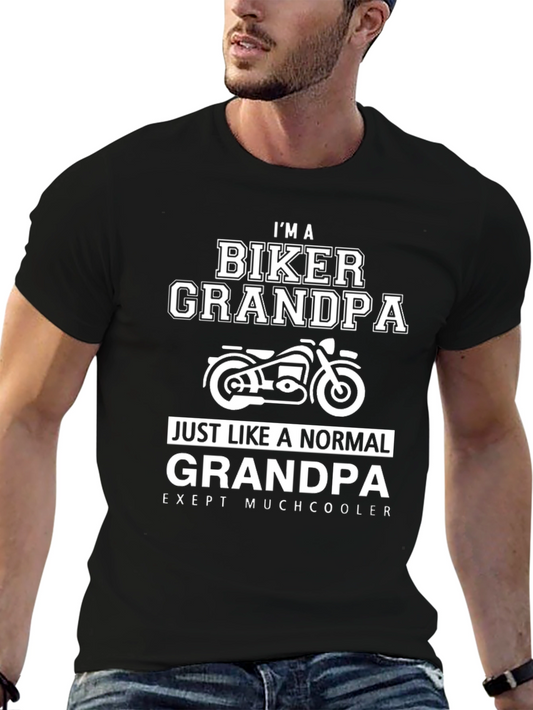 Biker Grandpa T-Shirt - Motorcycle Graphic Tee