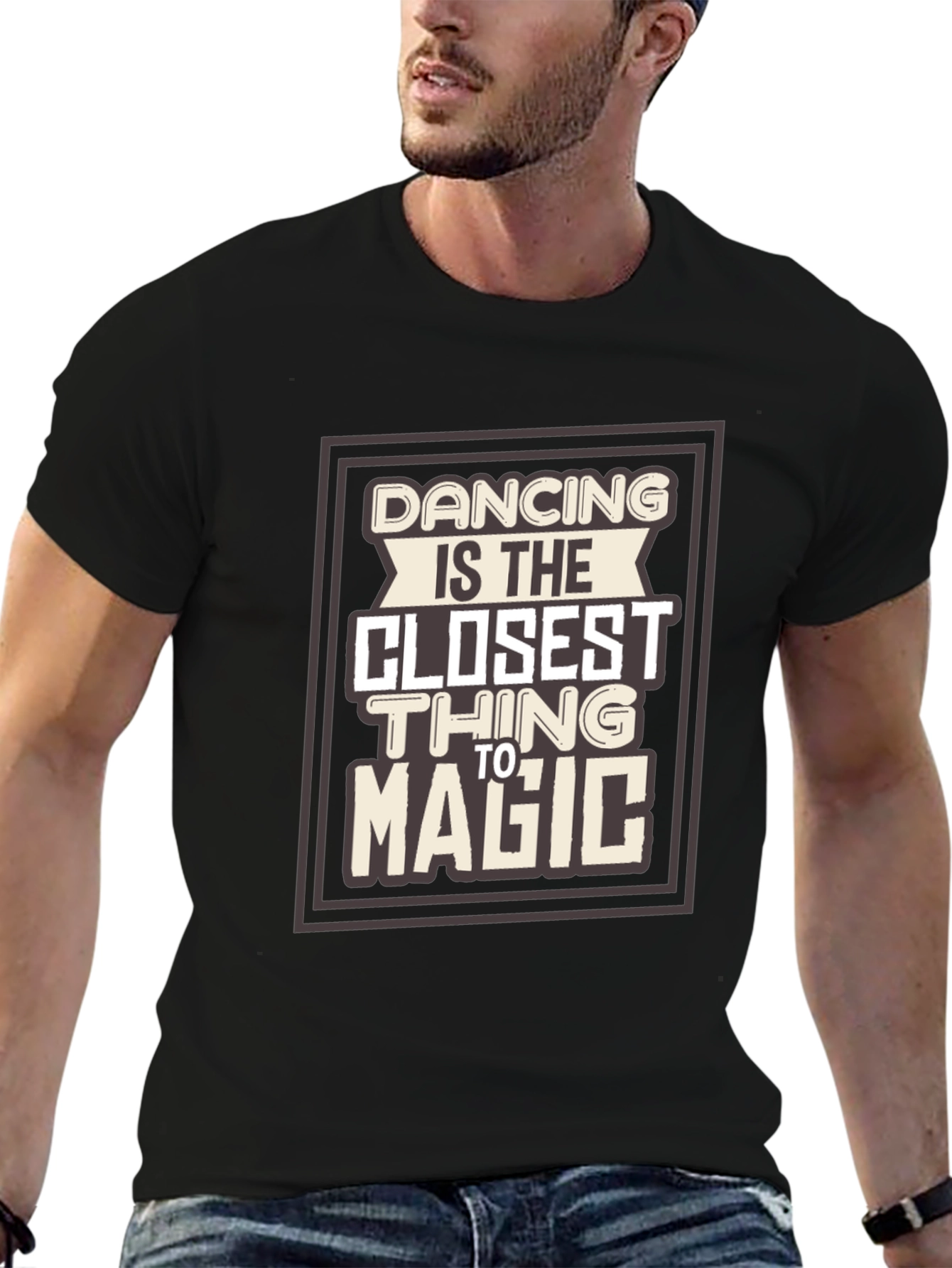 Dancing Is Magic Graphic Tee - Stylish Comfort