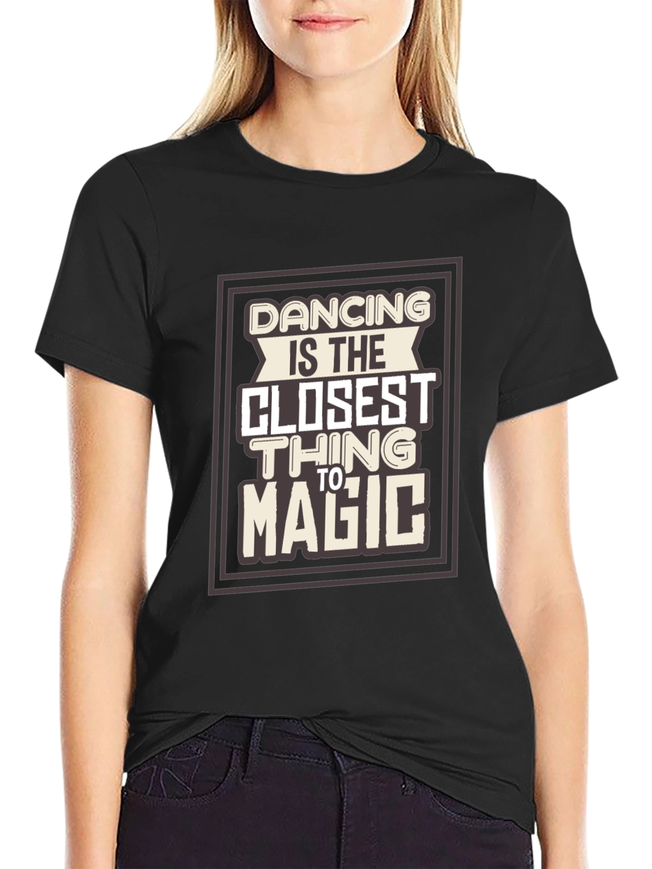 Dancing Is Magic Graphic Tee - Stylish Comfort