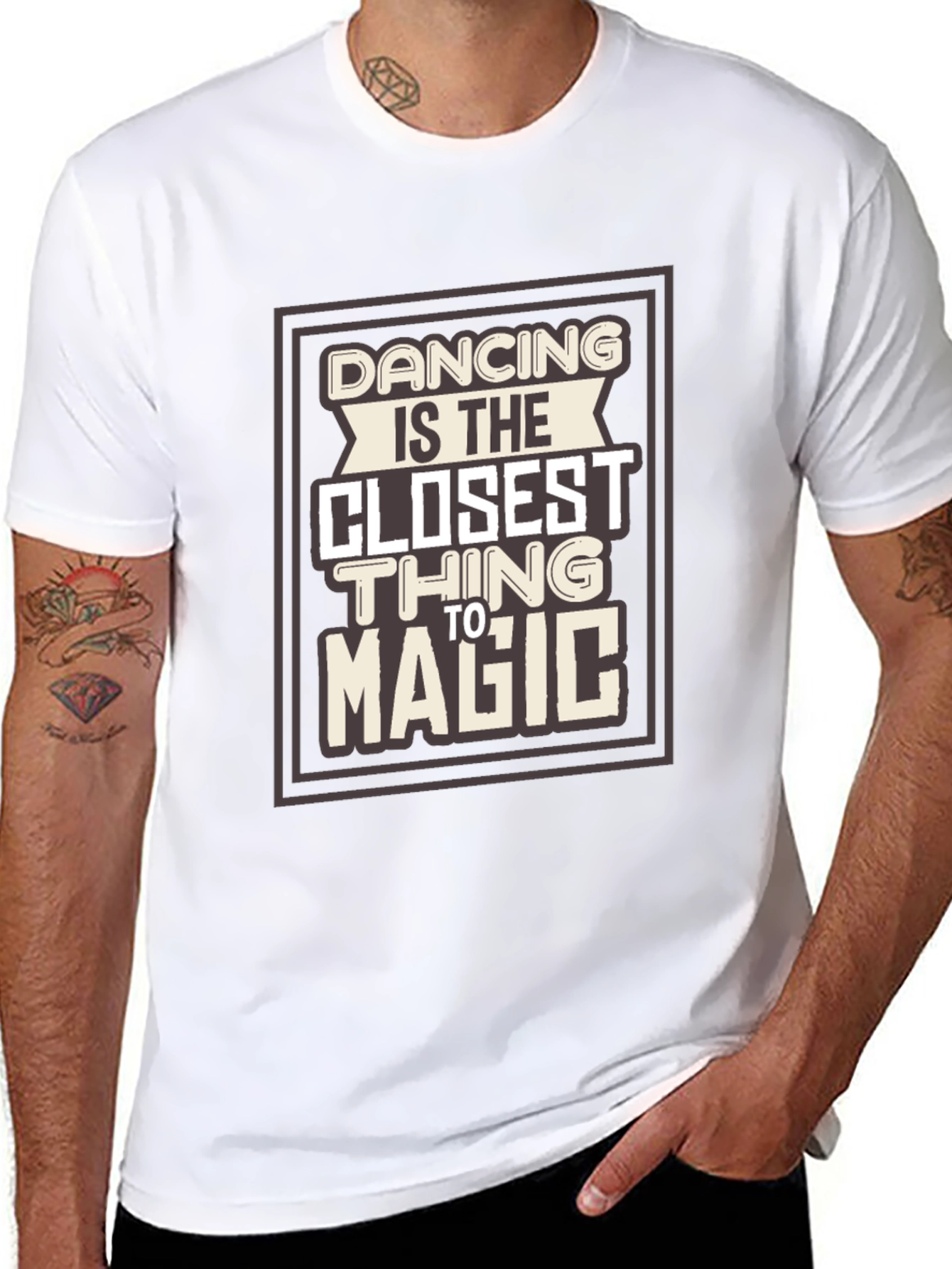 Dancing Is Magic Graphic Tee - Stylish Comfort