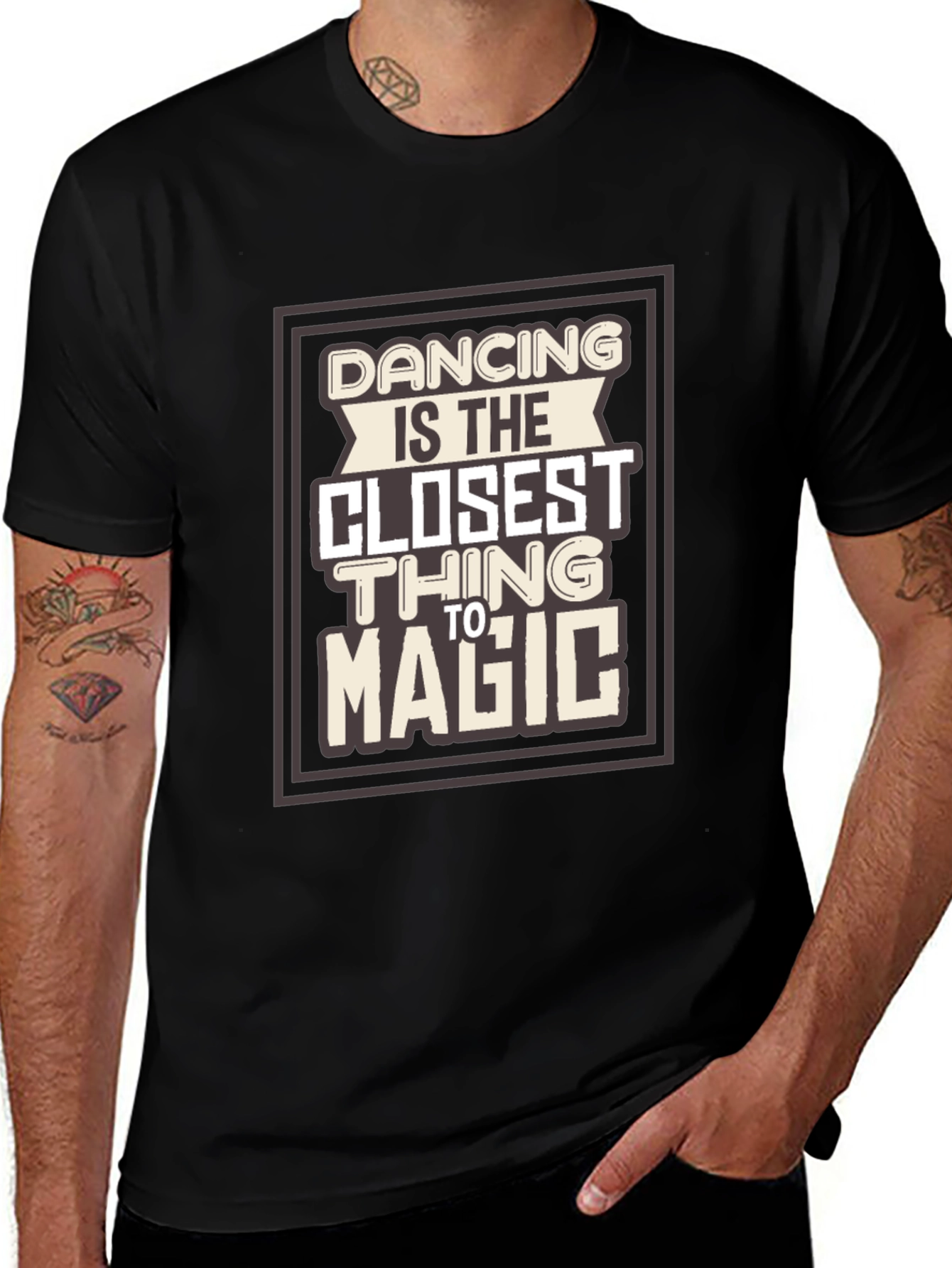 Dancing Is Magic Graphic Tee - Stylish Comfort