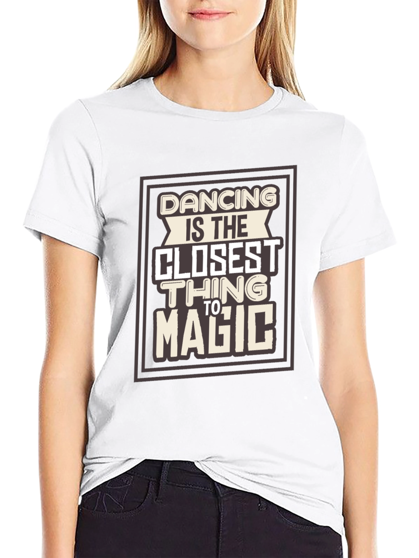 Dancing Is Magic Graphic Tee - Stylish Comfort