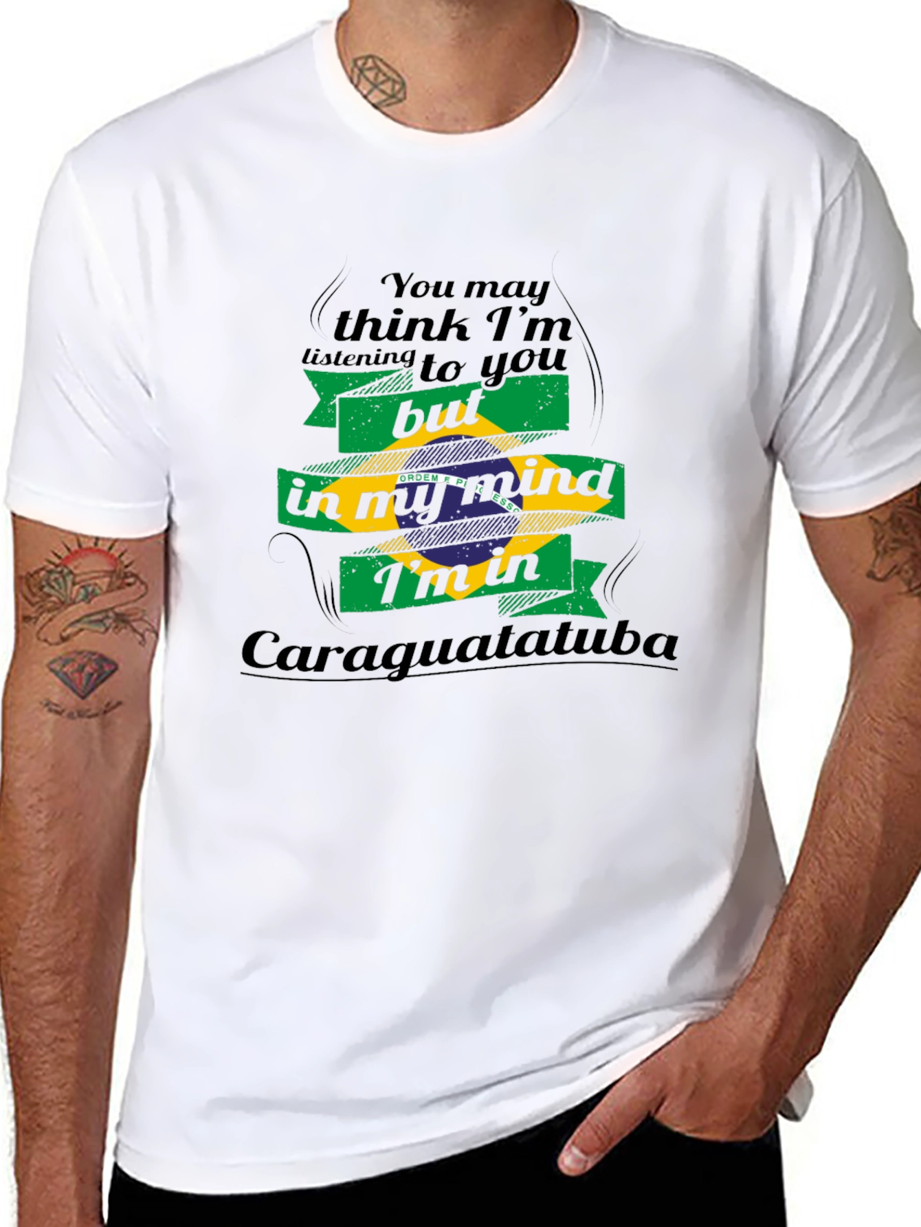 Caraguatatuba Mind T-Shirt - Brazil Novelty Tee