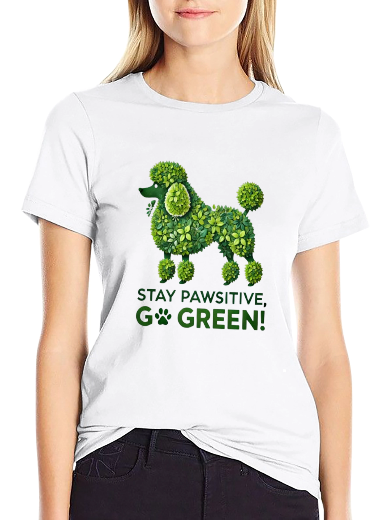 Eco-Friendly Poodle Graphic Tee