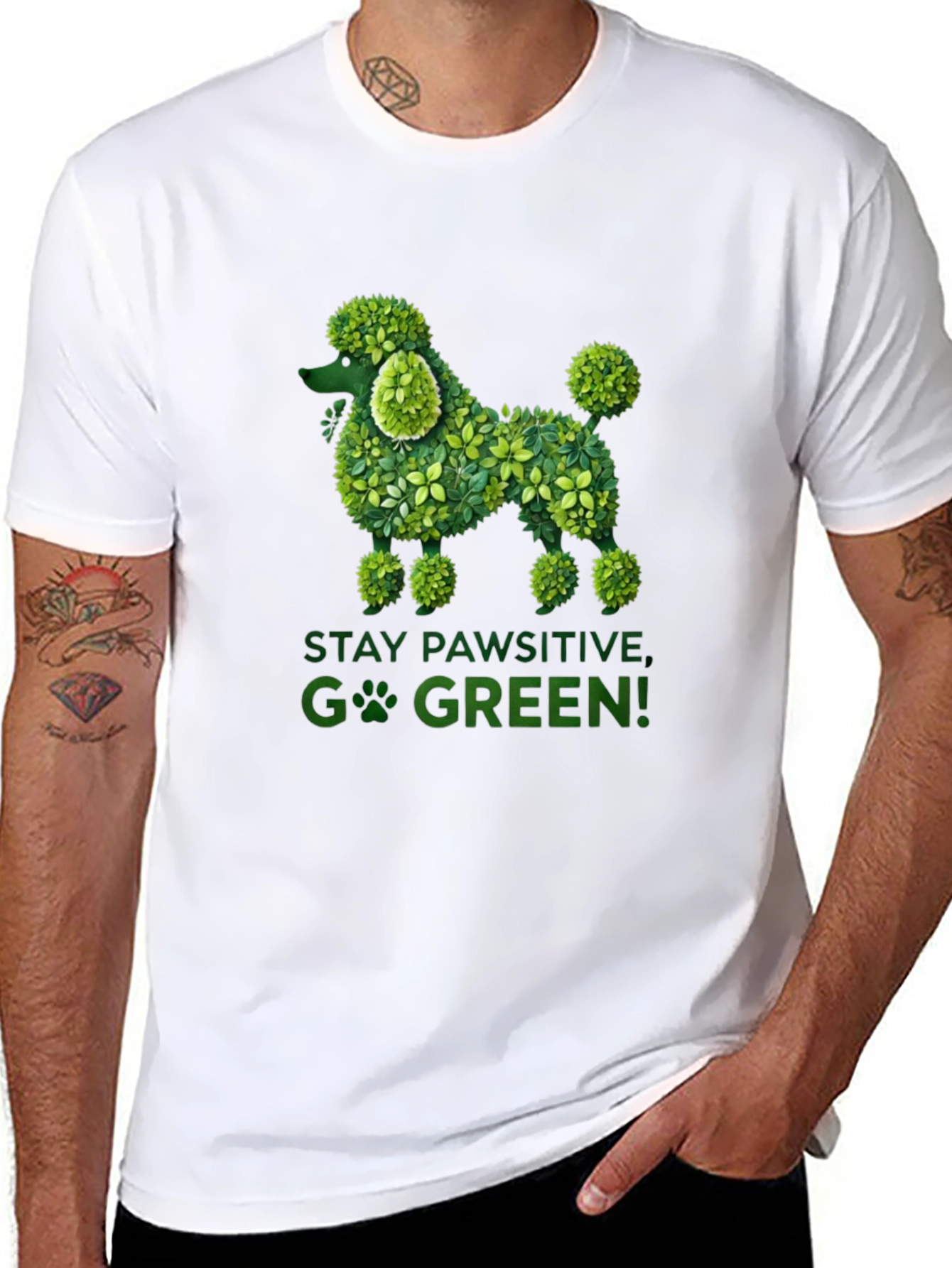 Eco-Friendly Poodle Graphic Tee
