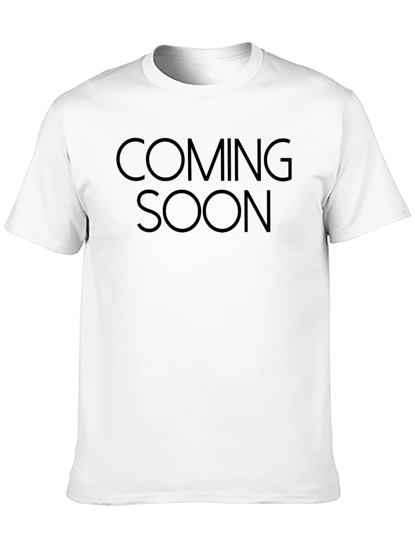 Coming Soon Mens Black Graphic Tee