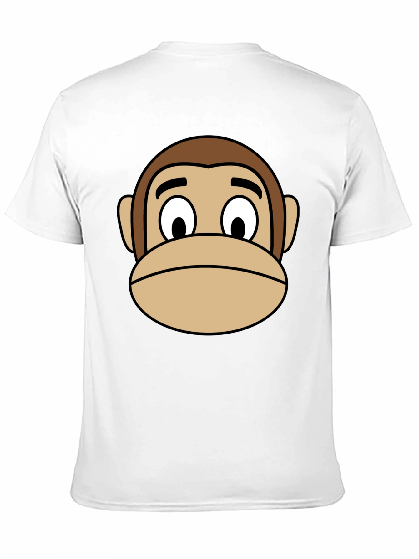 Monkey Face Graphic T-Shirt - Black