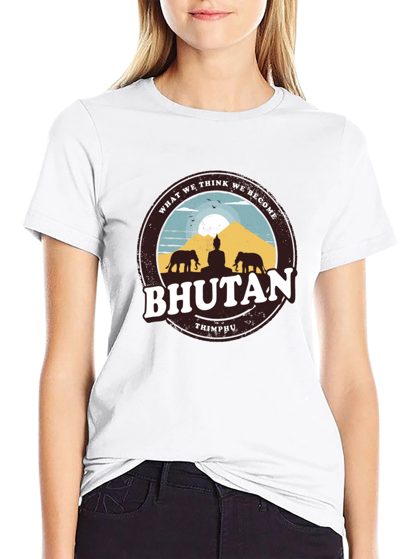 Bhutan Graphic Tee - Thimphu Souvenir T-Shirt