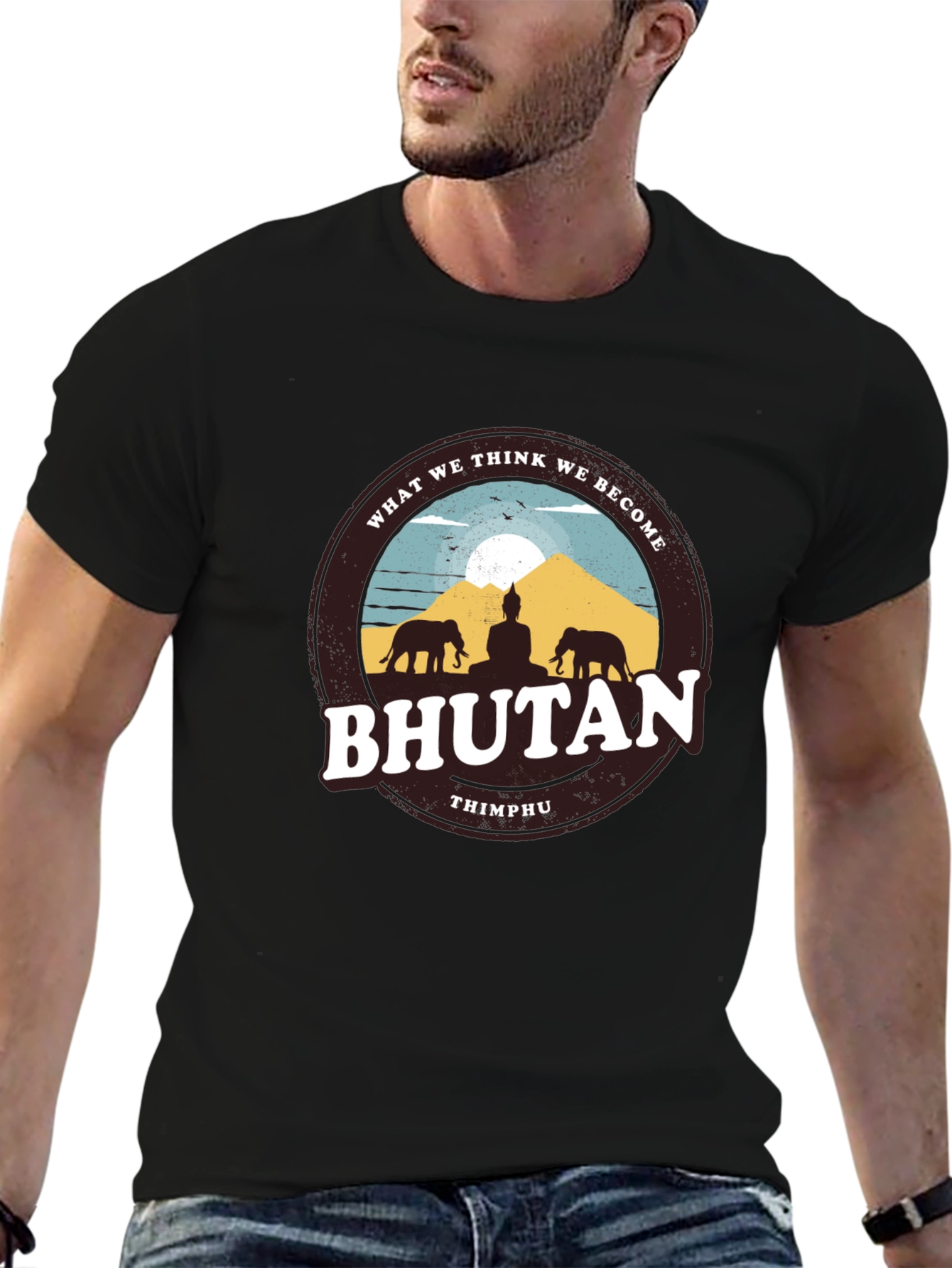 Bhutan Graphic Tee - Thimphu Souvenir T-Shirt