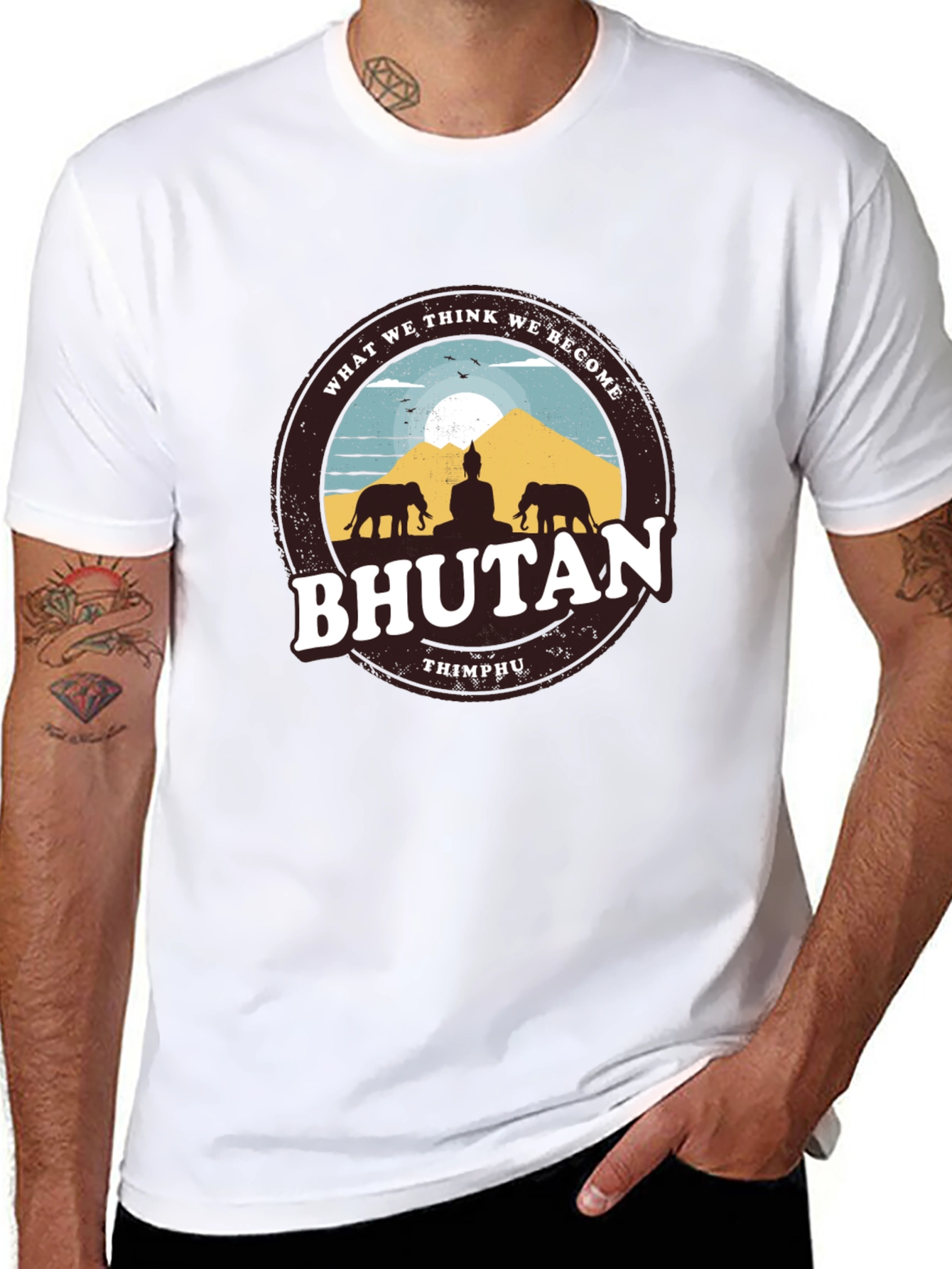 Bhutan Graphic Tee - Thimphu Souvenir T-Shirt