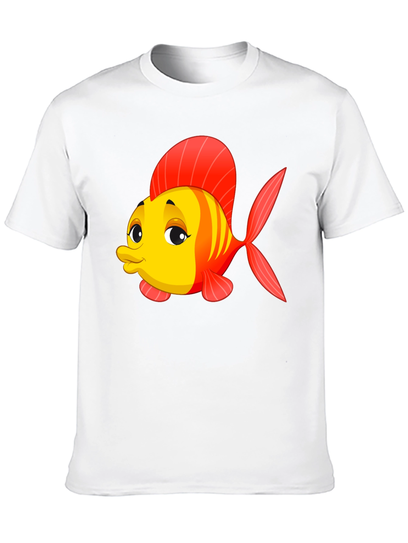 Cartoon Fish Black T-Shirt