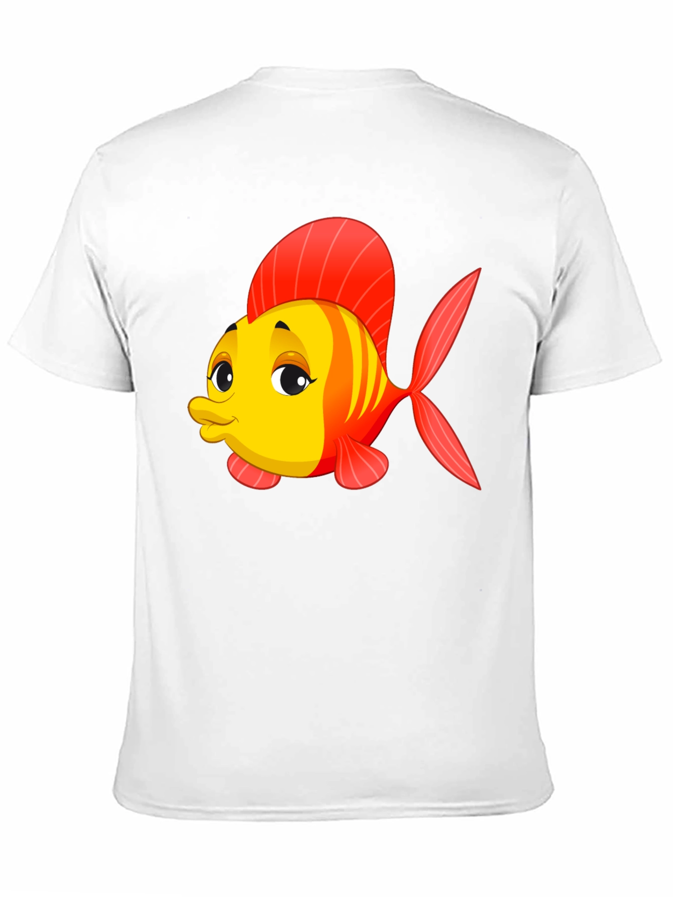 Cartoon Fish Black T-Shirt