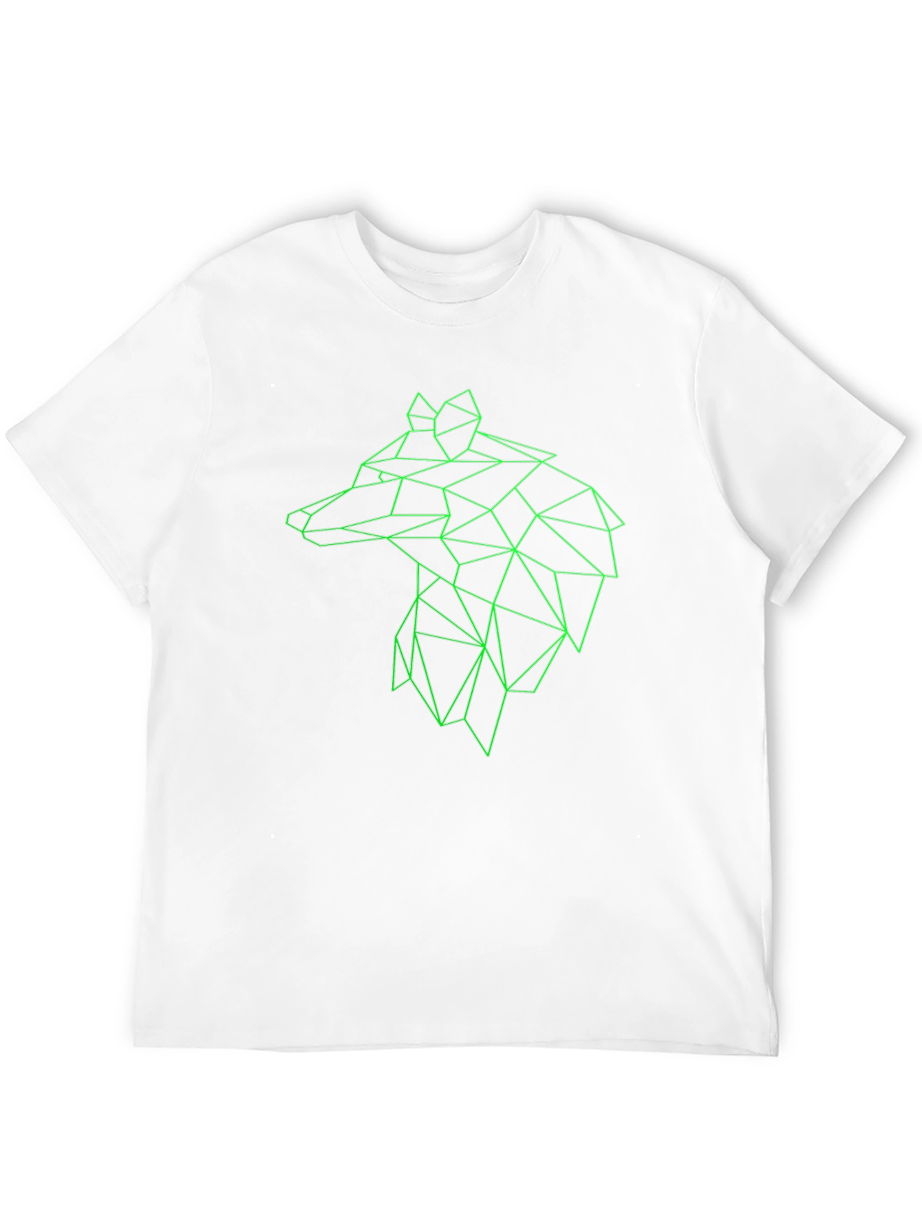 Geometric Wolf Graphic Tee - Modern & Stylish