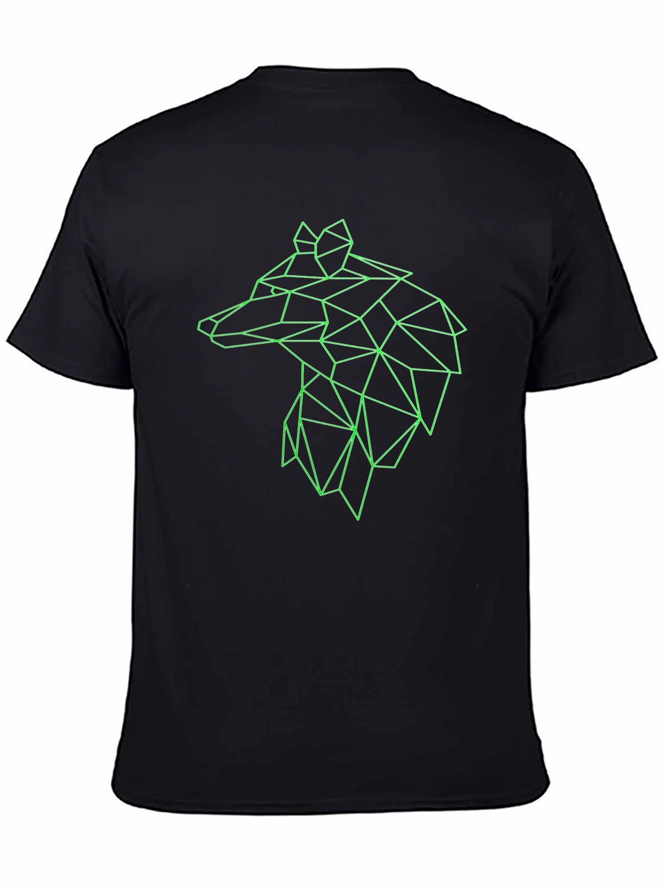 Geometric Wolf Graphic Tee - Modern & Stylish