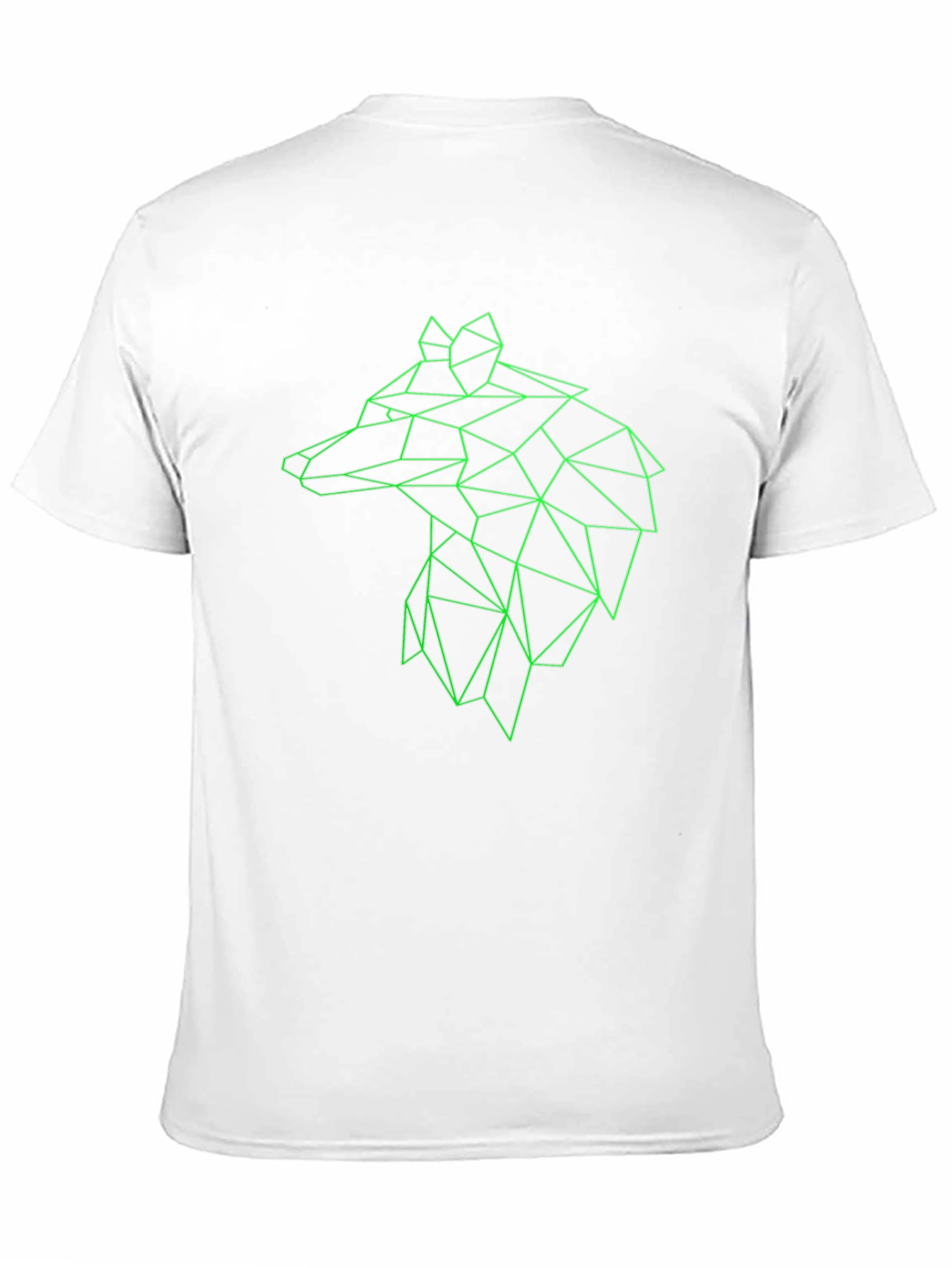 Geometric Wolf Graphic Tee - Modern & Stylish