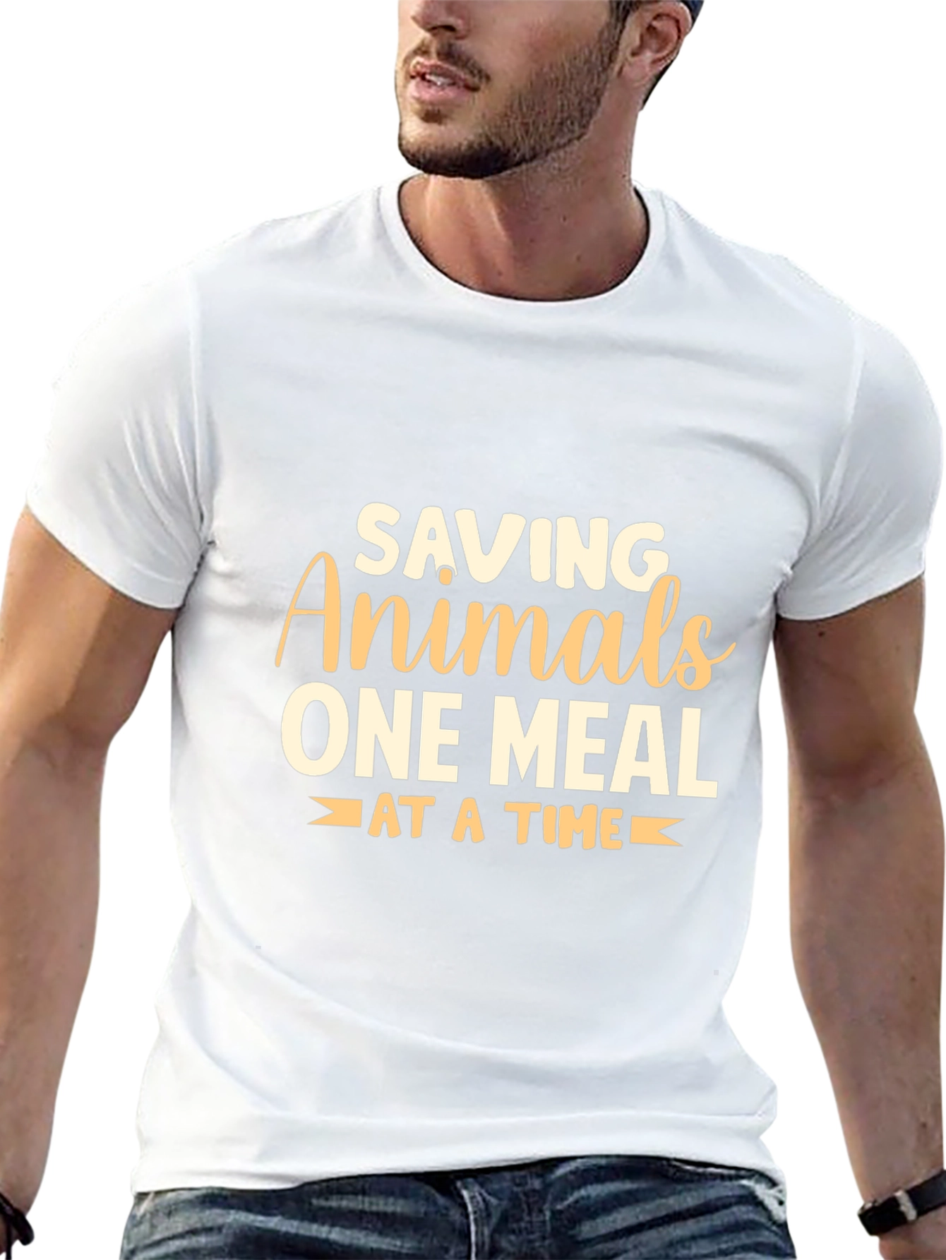 Saving Animals Graphic Tee - Vegan Message Shirt