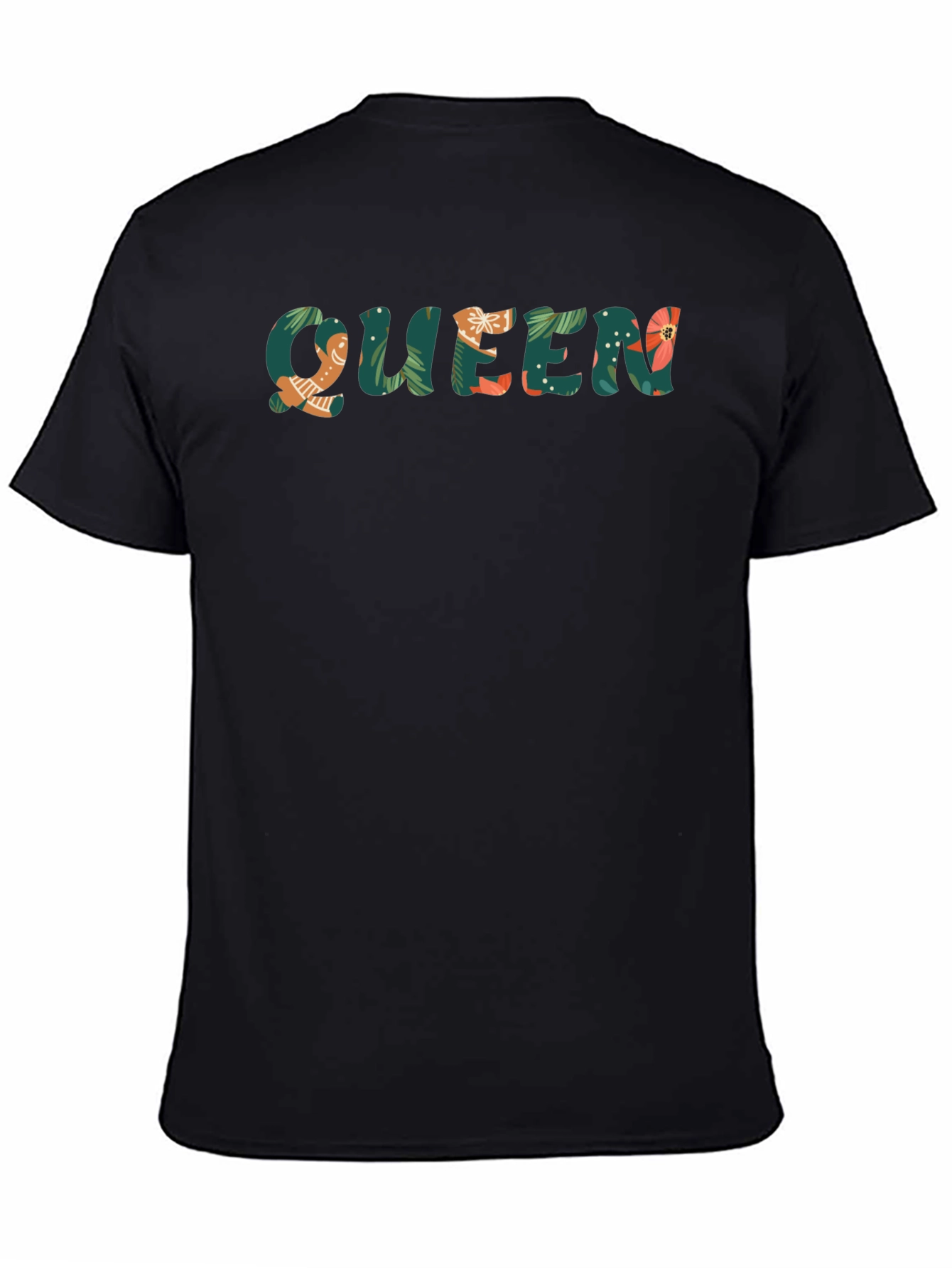 Tropical Queen Black T-Shirt