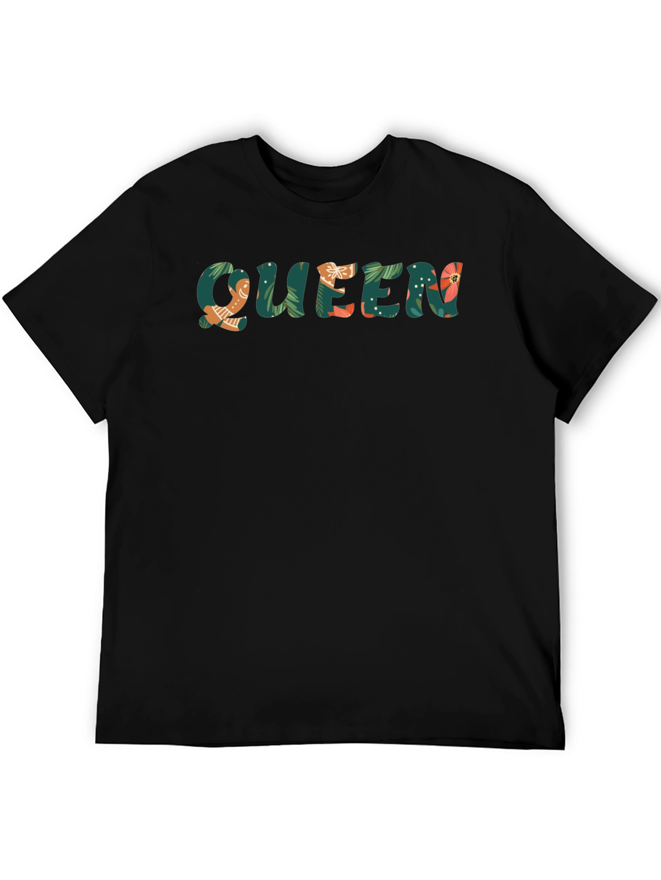 Tropical Queen Black T-Shirt
