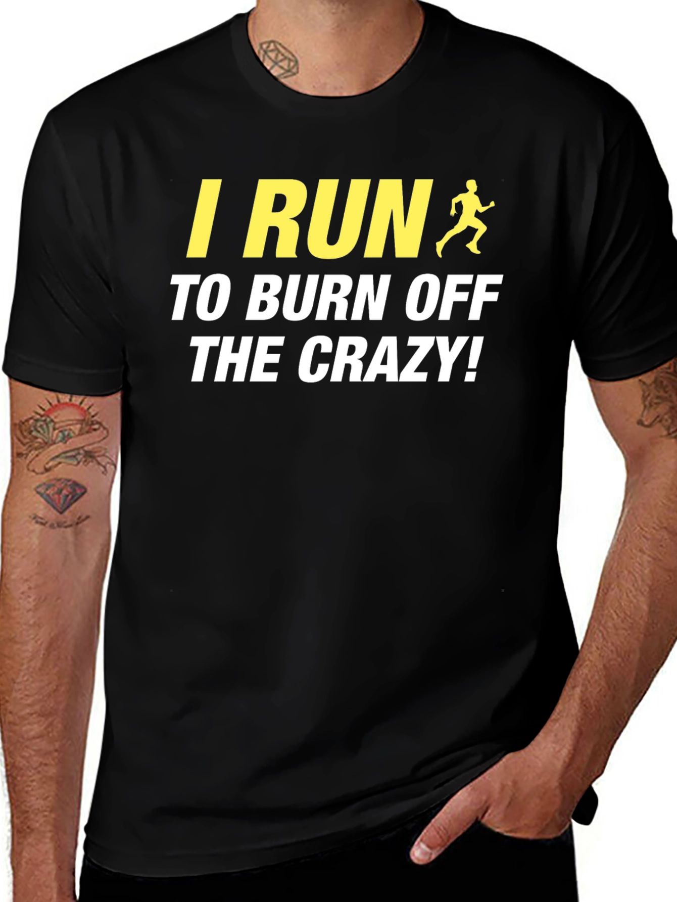 I Run To Burn Off The Crazy! Graphic Tee