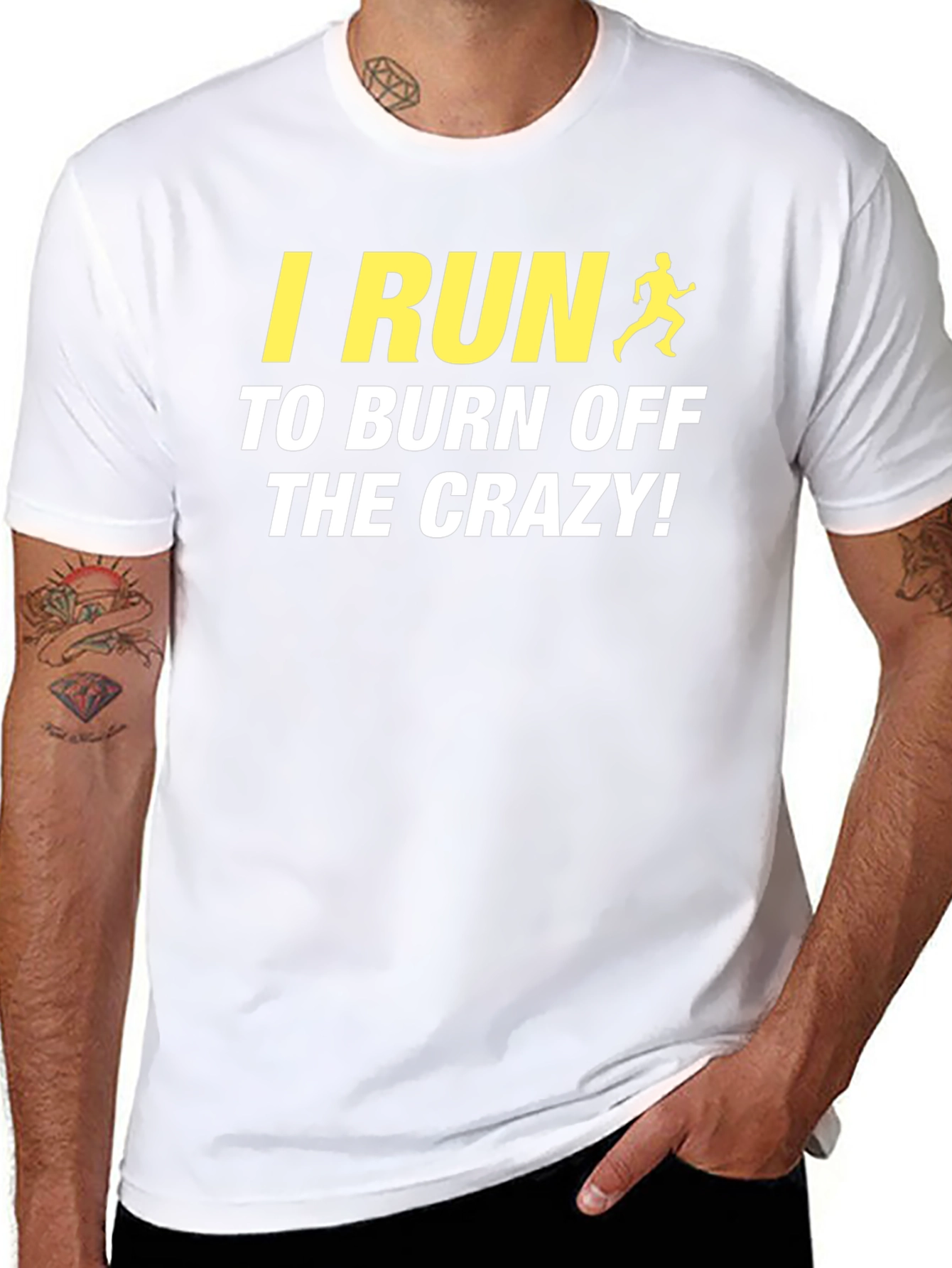 I Run To Burn Off The Crazy! Graphic Tee