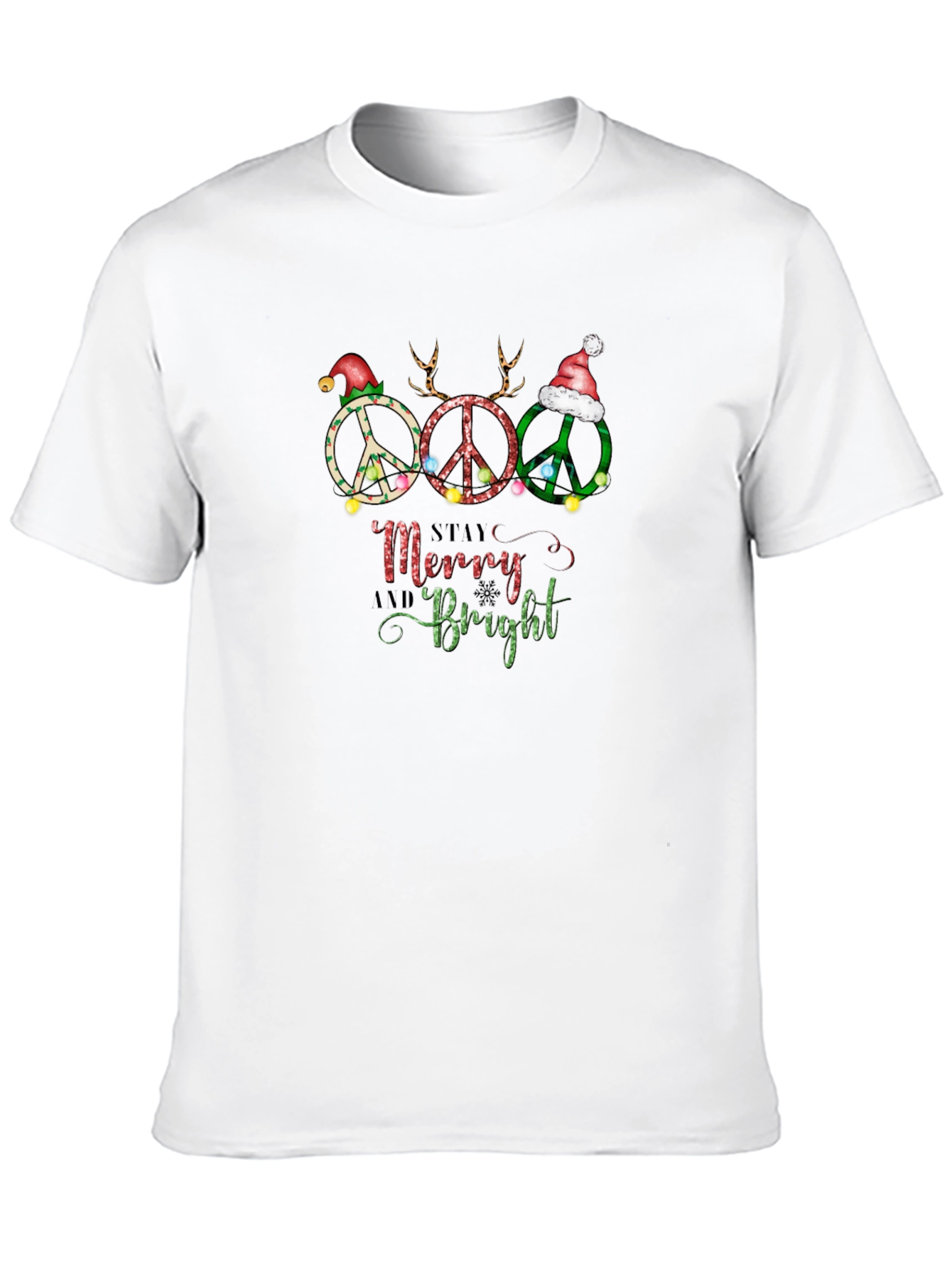 Peace Sign Christmas T-Shirt