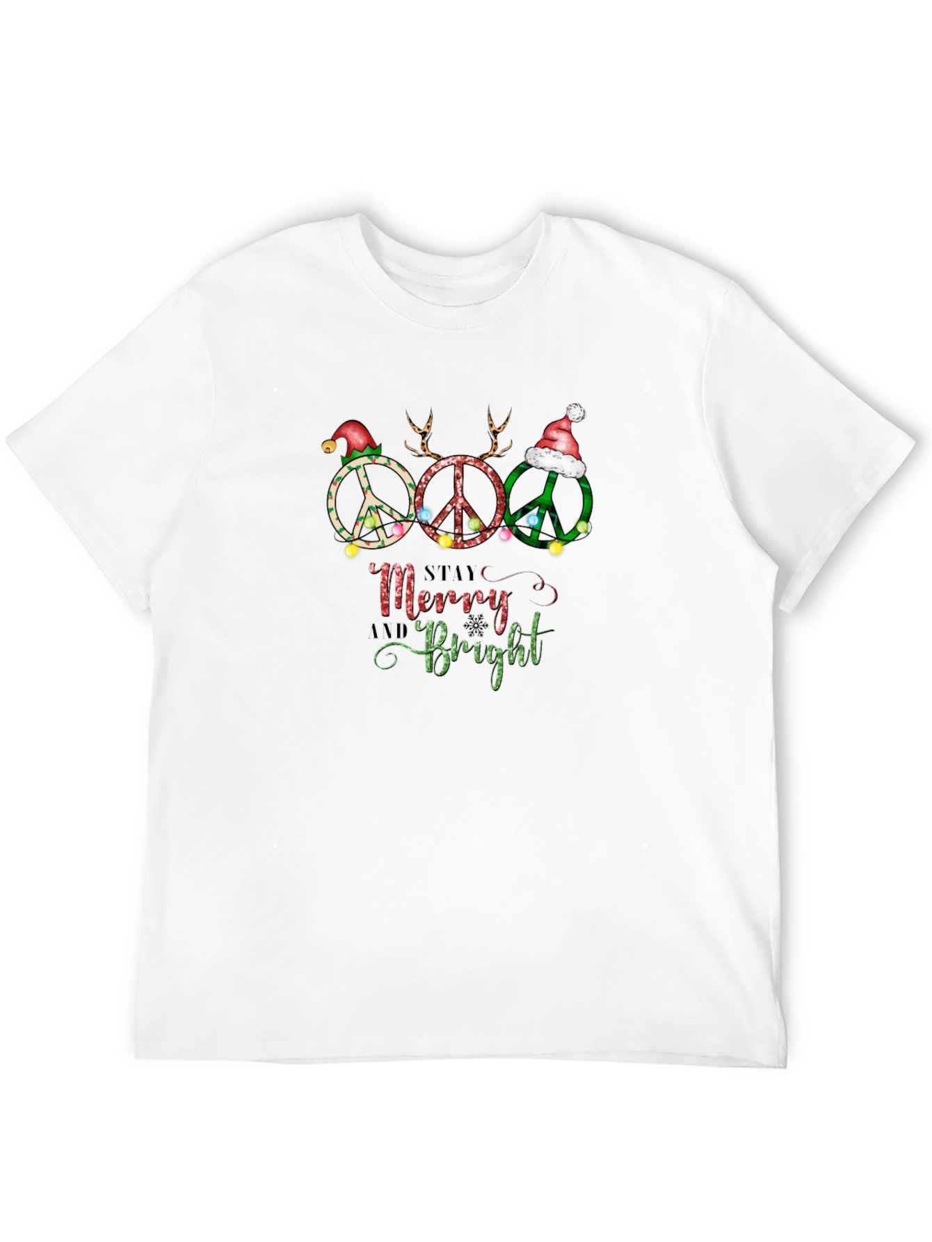 Peace Sign Christmas T-Shirt