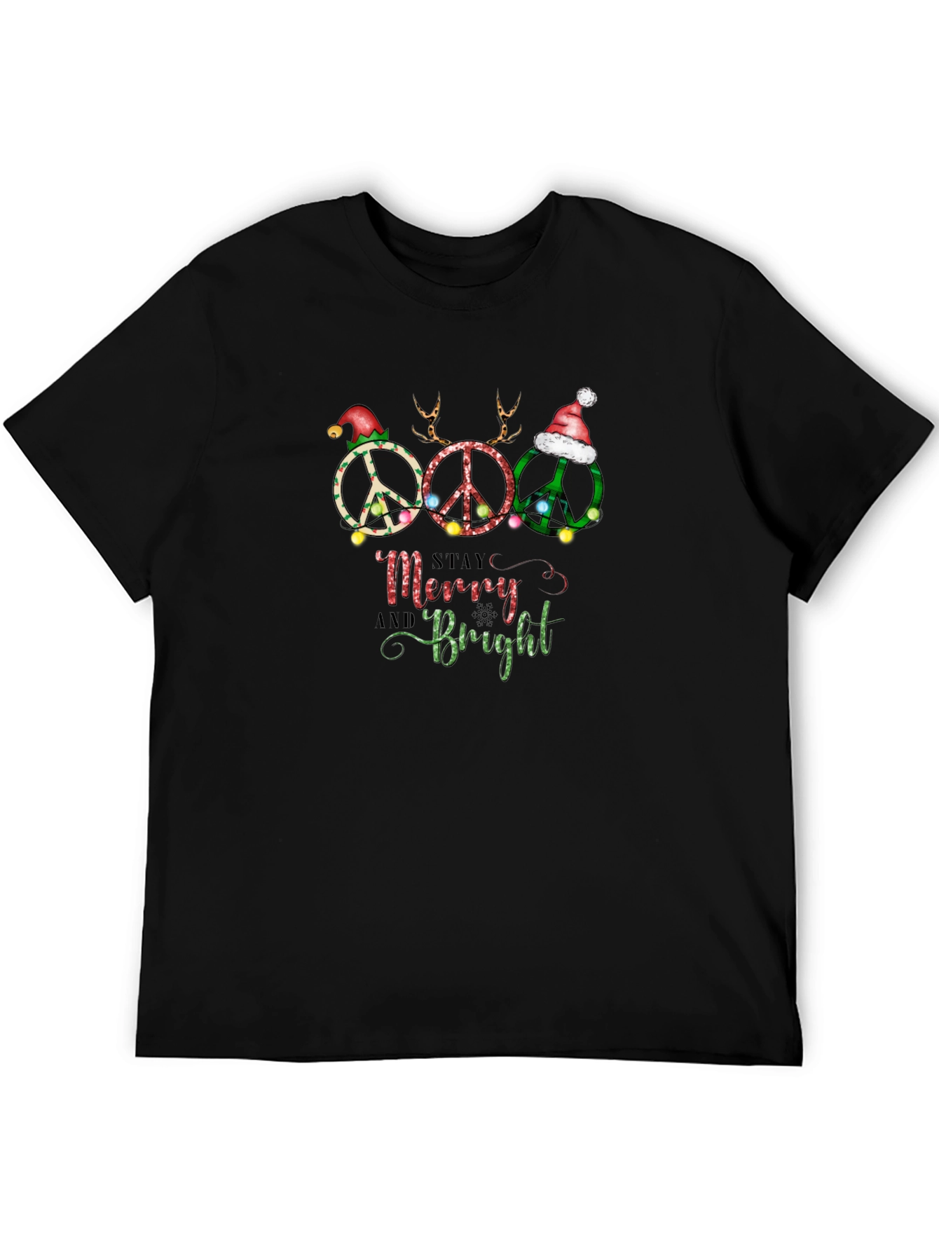 Peace Sign Christmas T-Shirt
