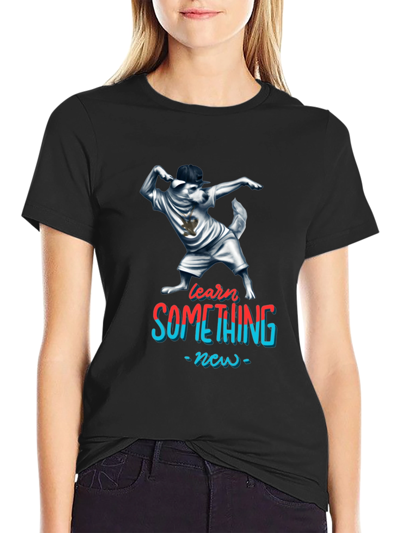 Dabbing Dog T-Shirt - Learn Something New