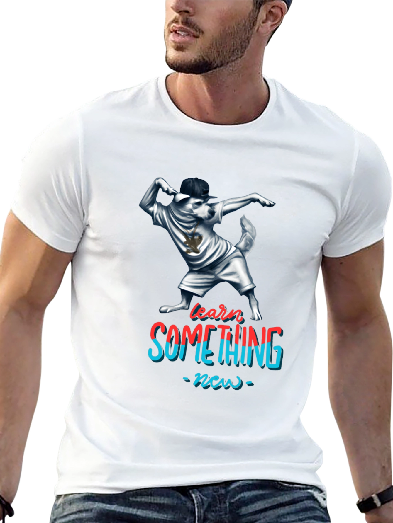 Dabbing Dog T-Shirt - Learn Something New