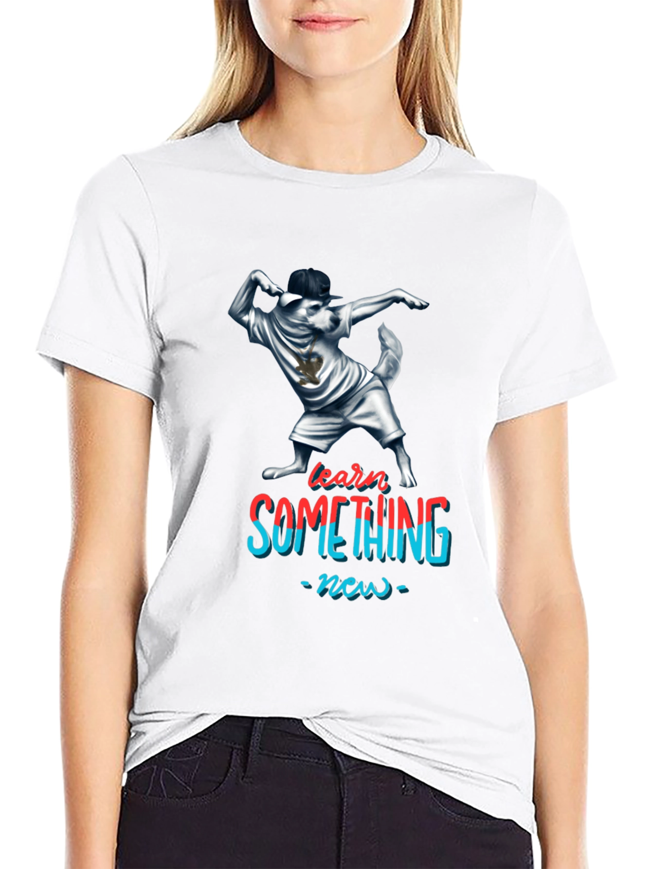 Dabbing Dog T-Shirt - Learn Something New
