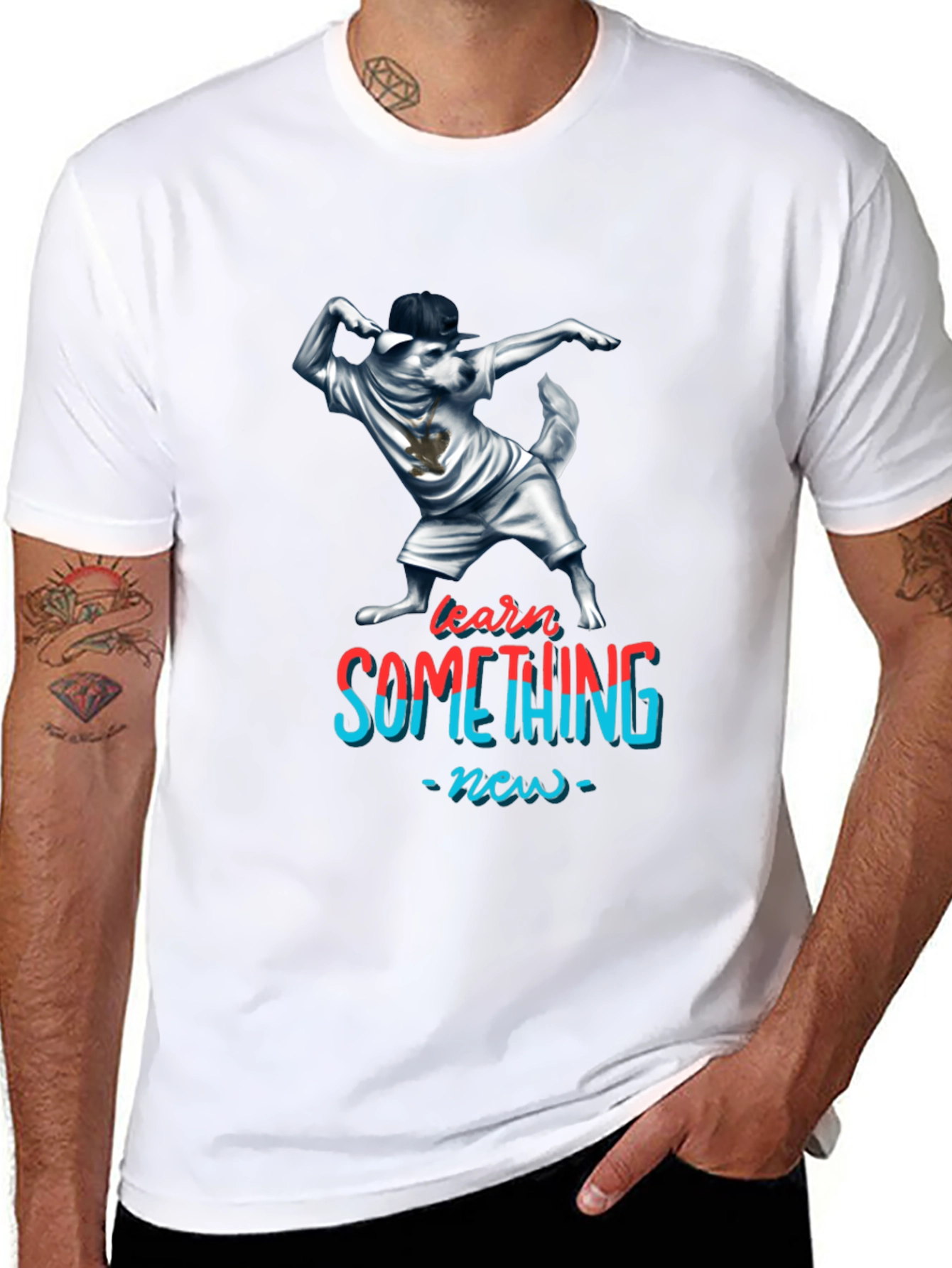 Dabbing Dog T-Shirt - Learn Something New