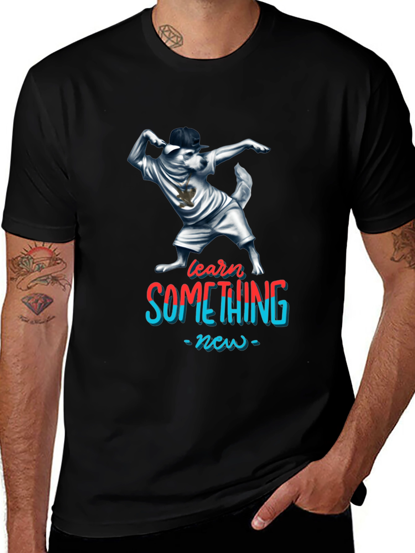 Dabbing Dog T-Shirt - Learn Something New