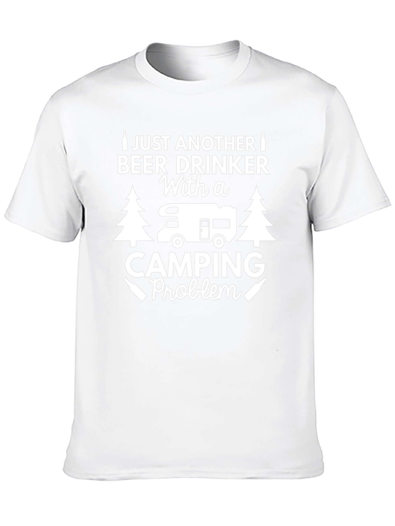 Camping Problem Beer Drinker Graphic T-Shirt