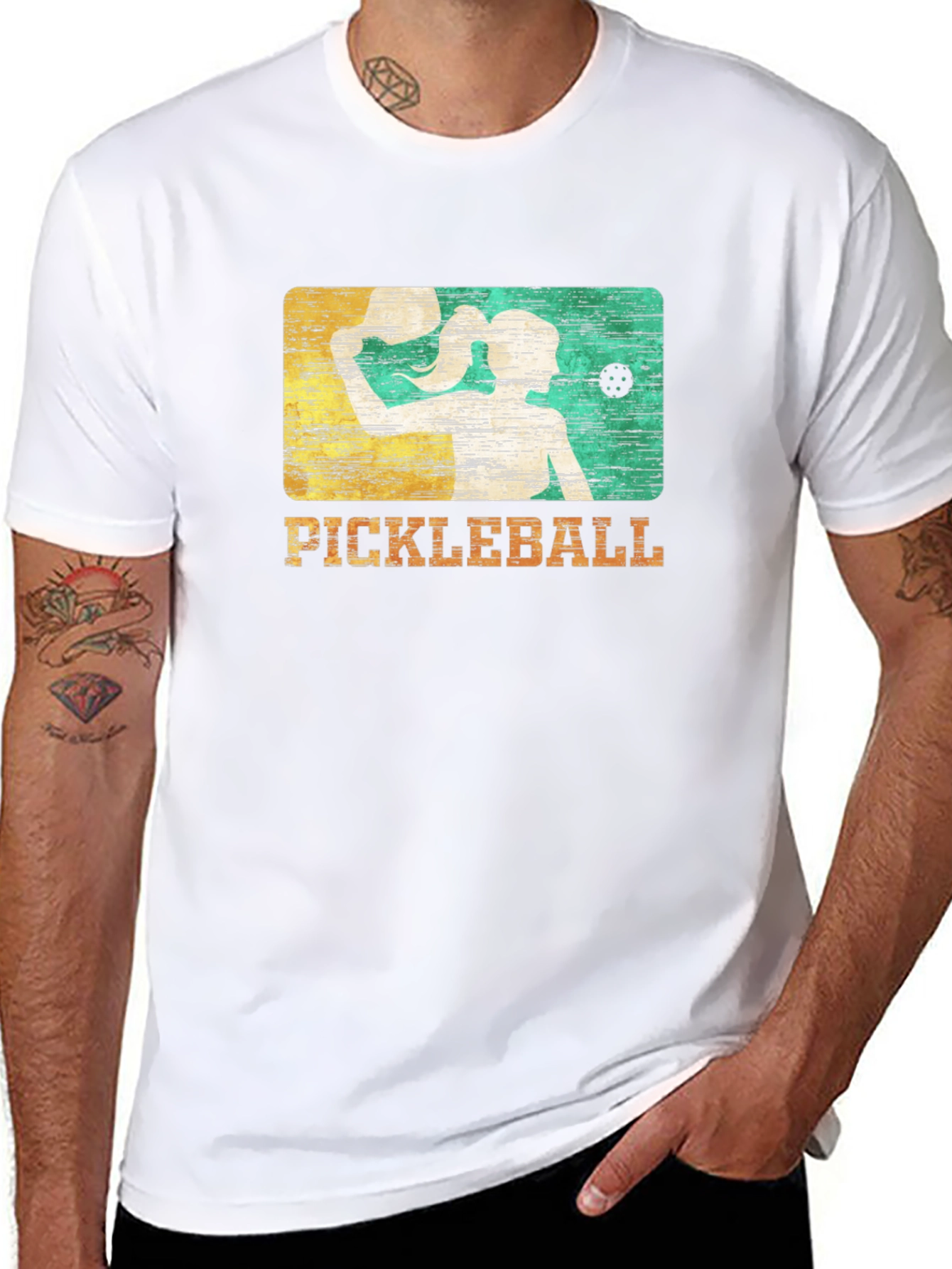 Pickleball Retro Graphic Tee