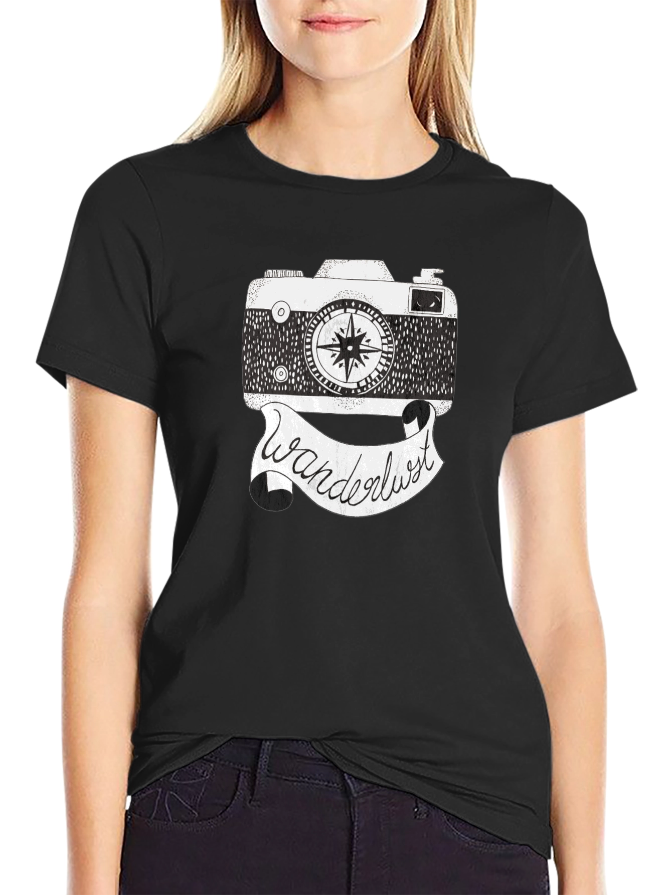Wanderlust Camera Graphic Tee - Adventure Awaits!