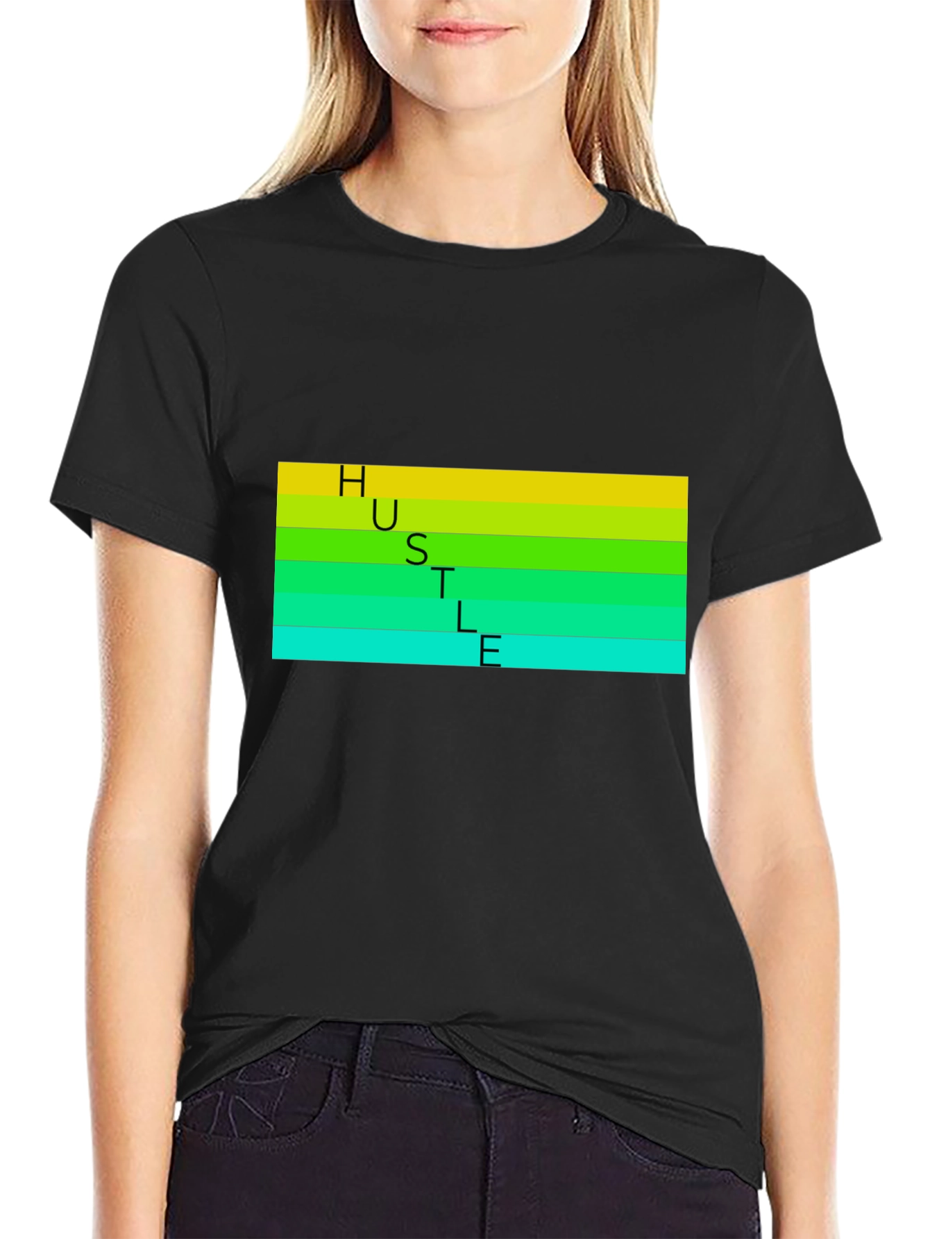 HUSTLE T-Shirt - Black Graphic Tee