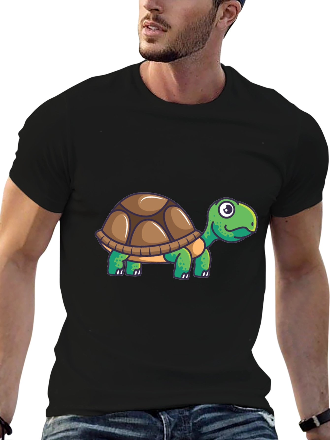 Turtle Graphic Tee - Cool Cartoon Design