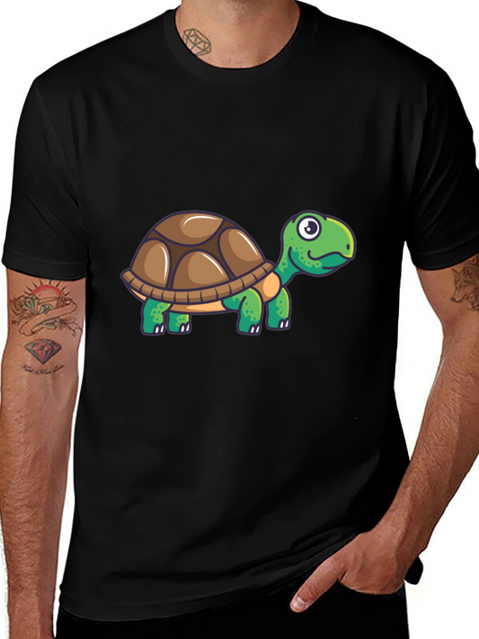 Turtle Graphic Tee - Cool Cartoon Design