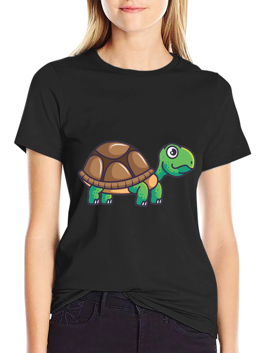 Turtle Graphic Tee - Cool Cartoon Design