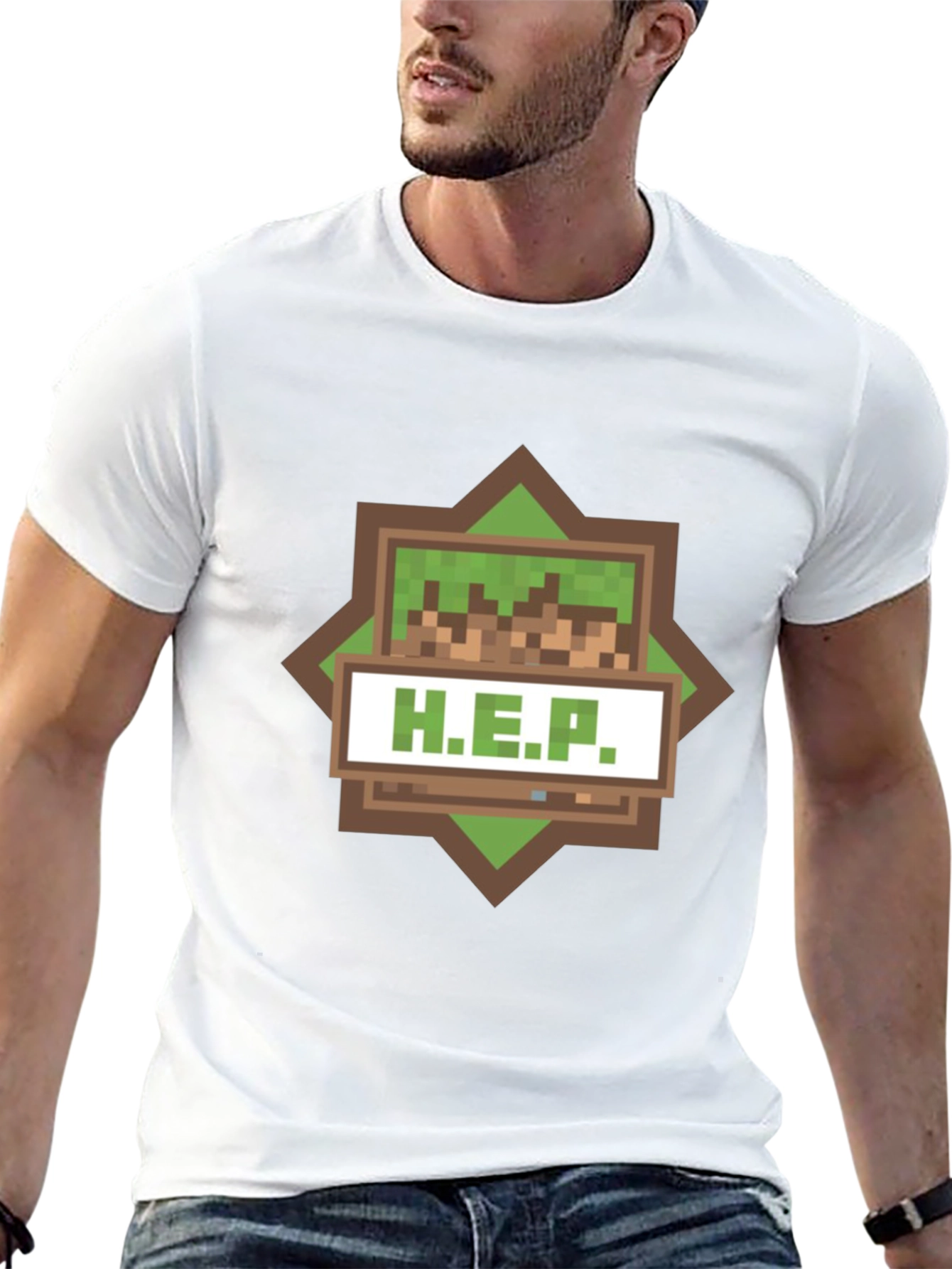 Pixel Art H.E.P. T-Shirt - Gamer Style